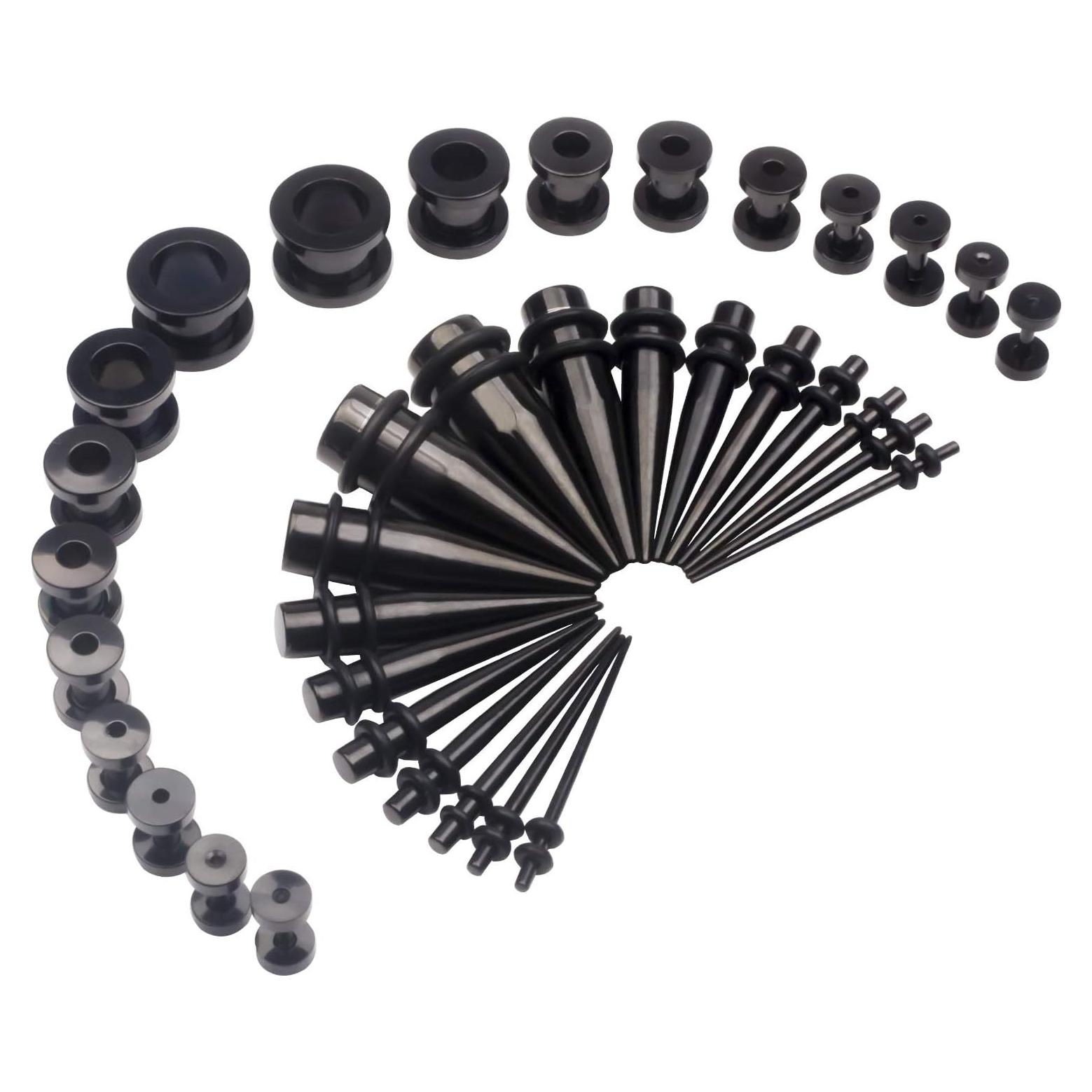 Kit de Estiramiento de Orejas 36 Piezas CABBE KALLO Acero Inoxidable