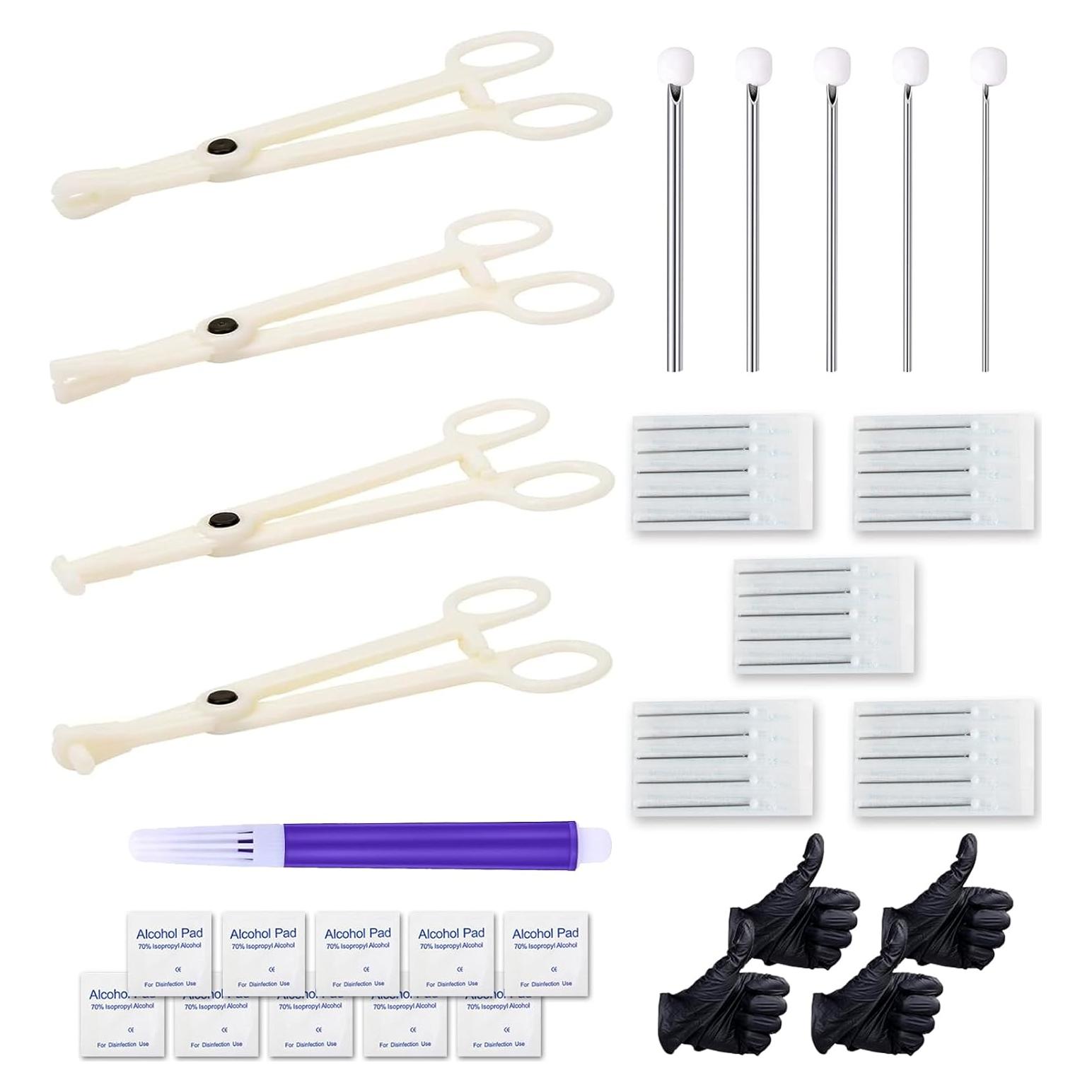 Kit de Perforación Corporal 44 Piezas Combofix - Agujas 12G a 20G