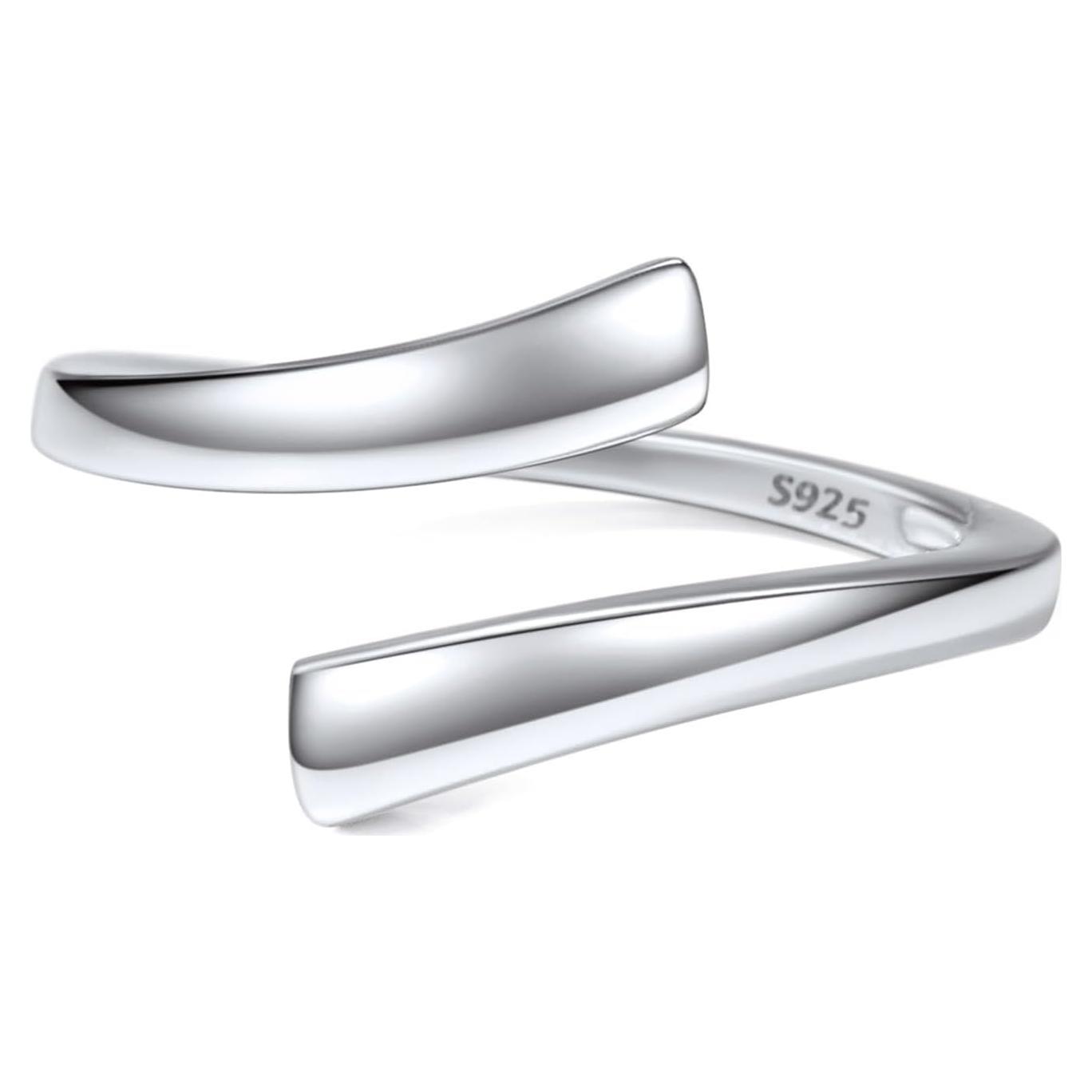 Anillo para Dedo de Pie ChicSilver 925 Plata Esterlina Ajustable