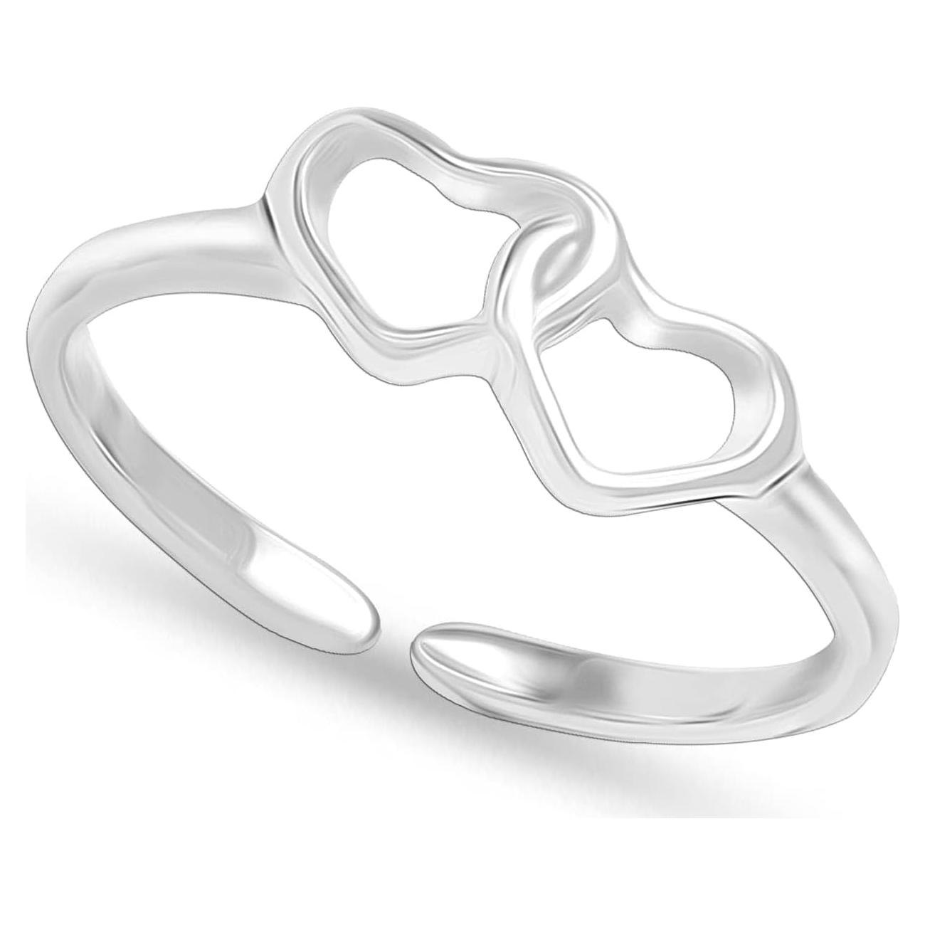 Anillo de Dedo de Plata Esterlina 925 LeCalla Ajustable 5mm