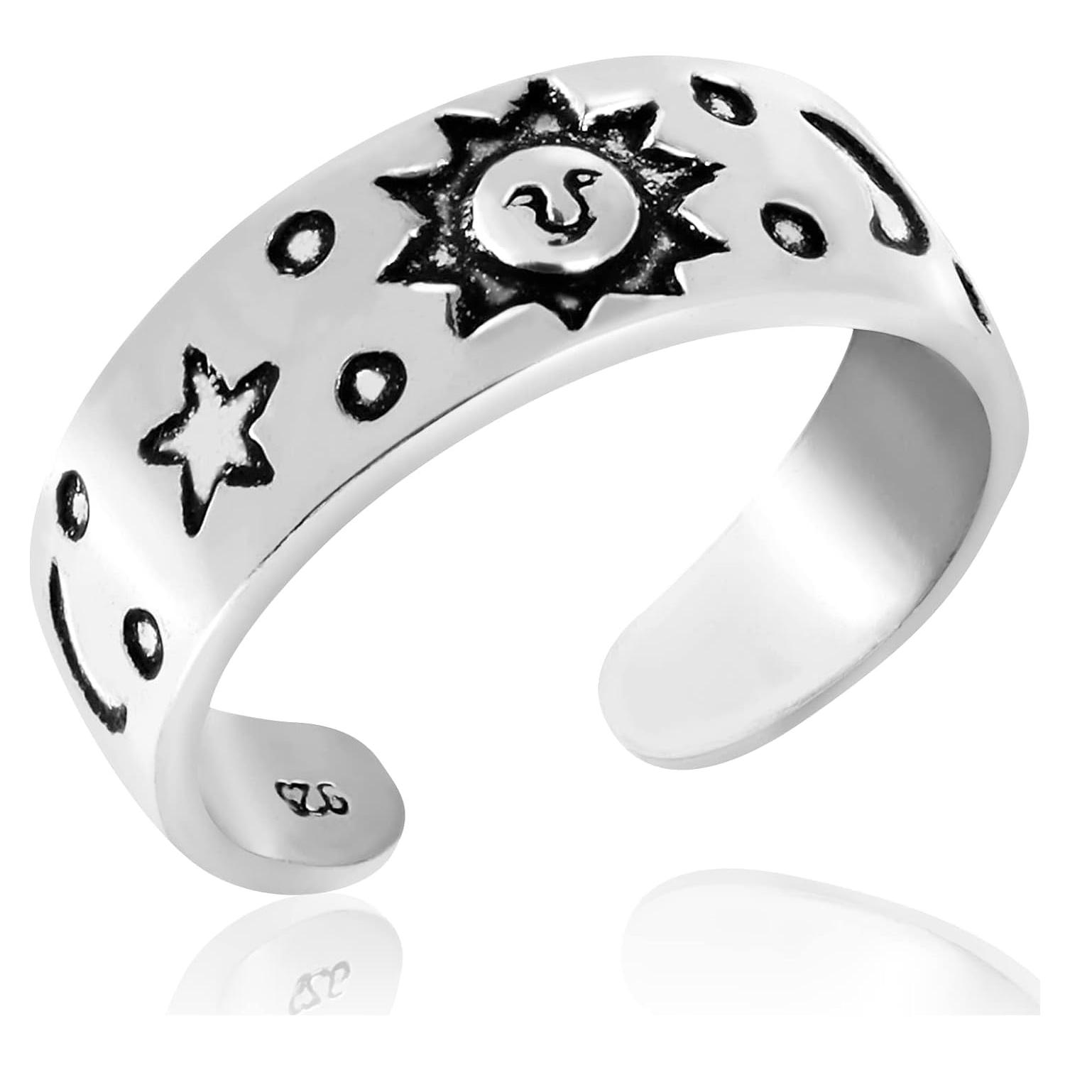 Anillo de Dedo del Pie AeraVida Cielo Celestial Plata 925