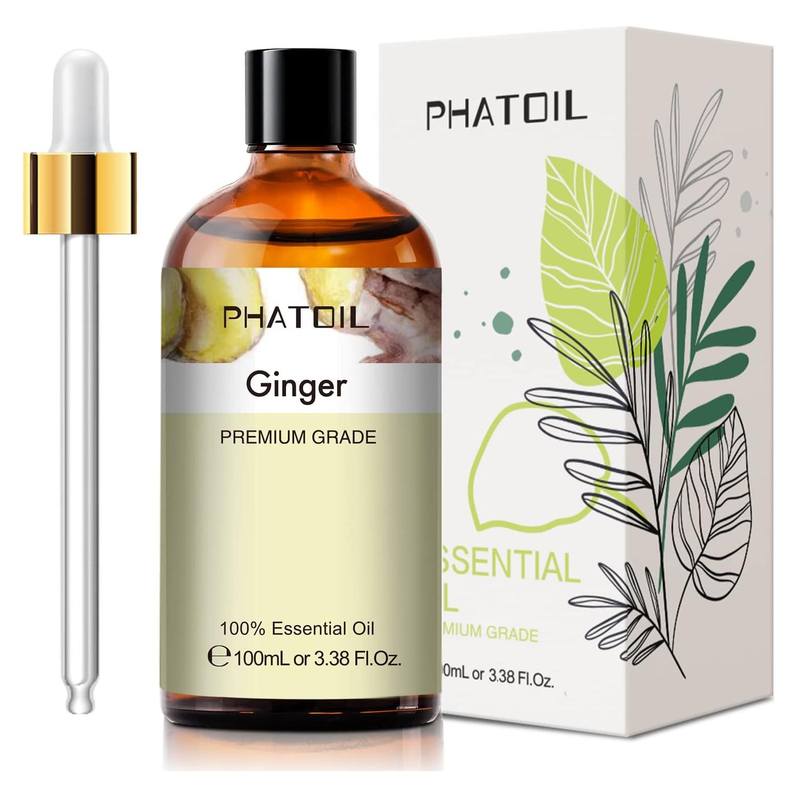 Aceite Esencial de Jengibre 100ml PHATOIL para Aromaterapia