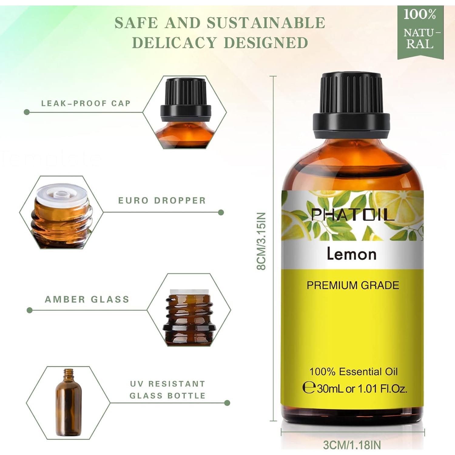 Aceite Esencial de Limón PHATOIL 30ml - Aromaterapia Pura