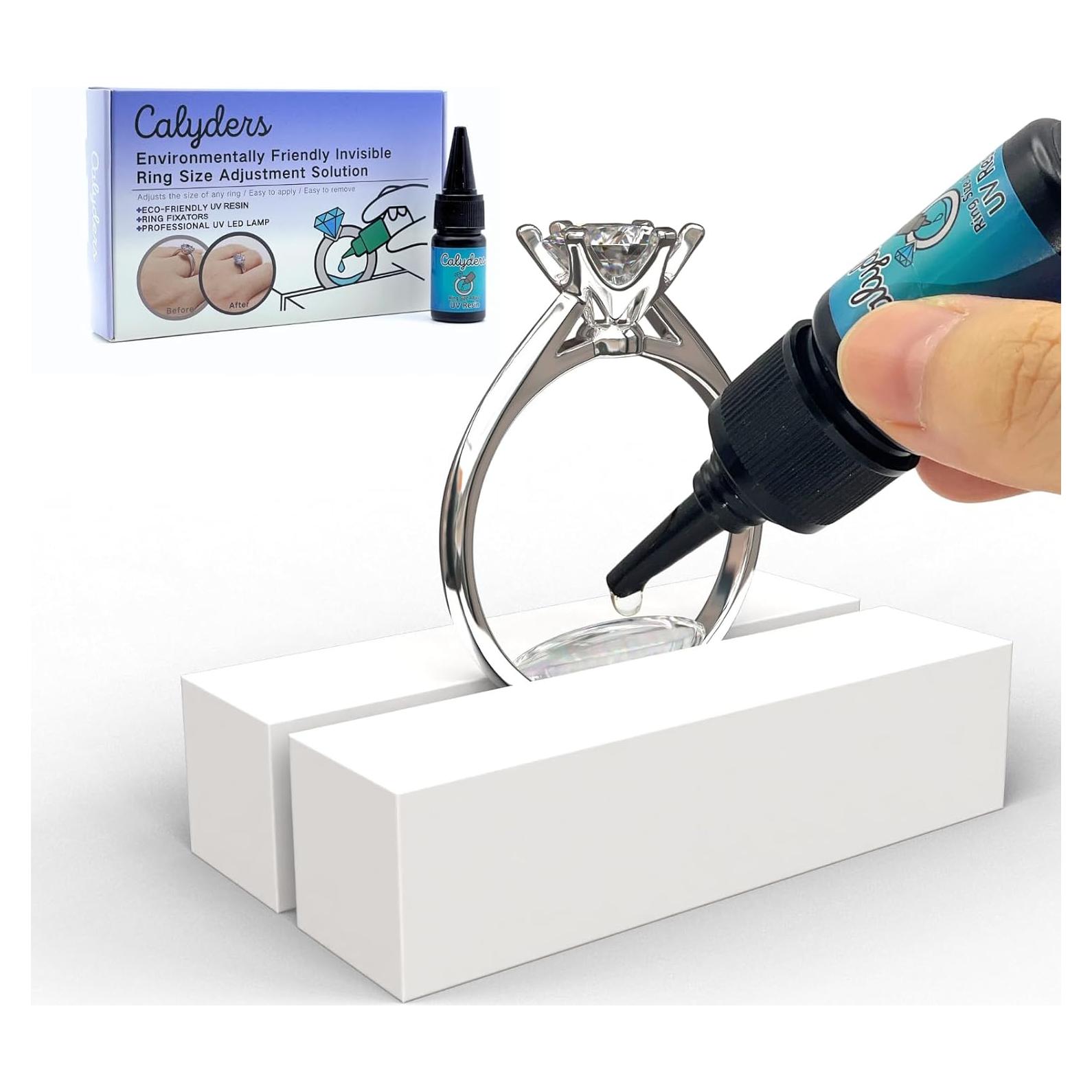 Ajustador de Talla de Anillos Calyders con Resina UV y Lámpara LED