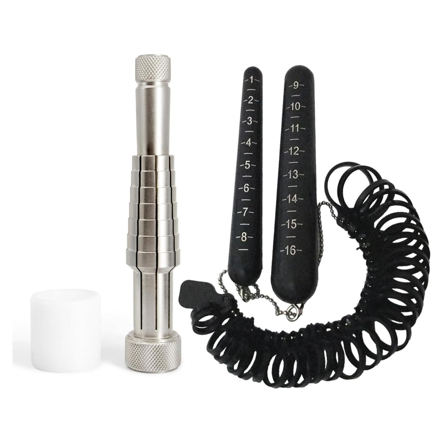 Juego de Estirador de Anillos Megacast con Medidor de Tamaño