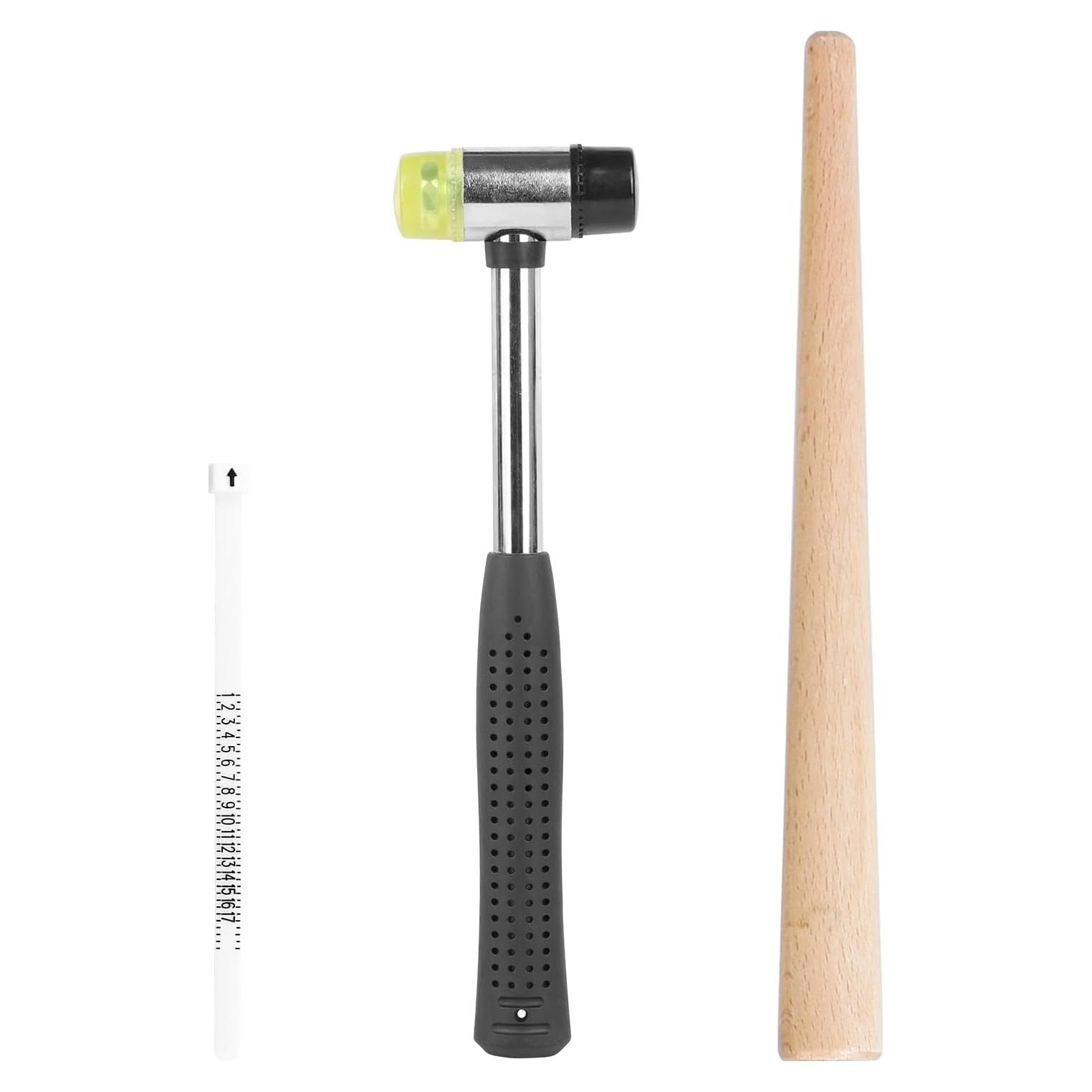 Kit de Herramientas de Joyería GJ FAFA - Mandril, Martillo y Medidor