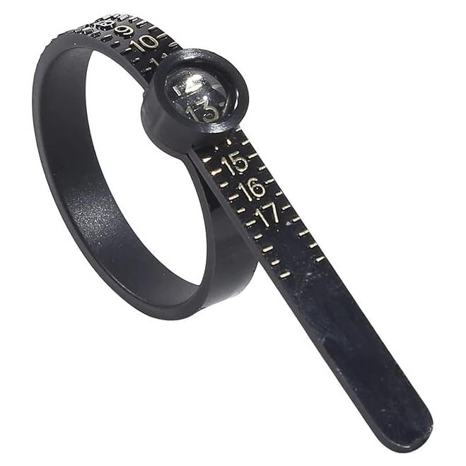 Medidor de Anillos Reutilizable Enyolidimk 1-17 con Lupa