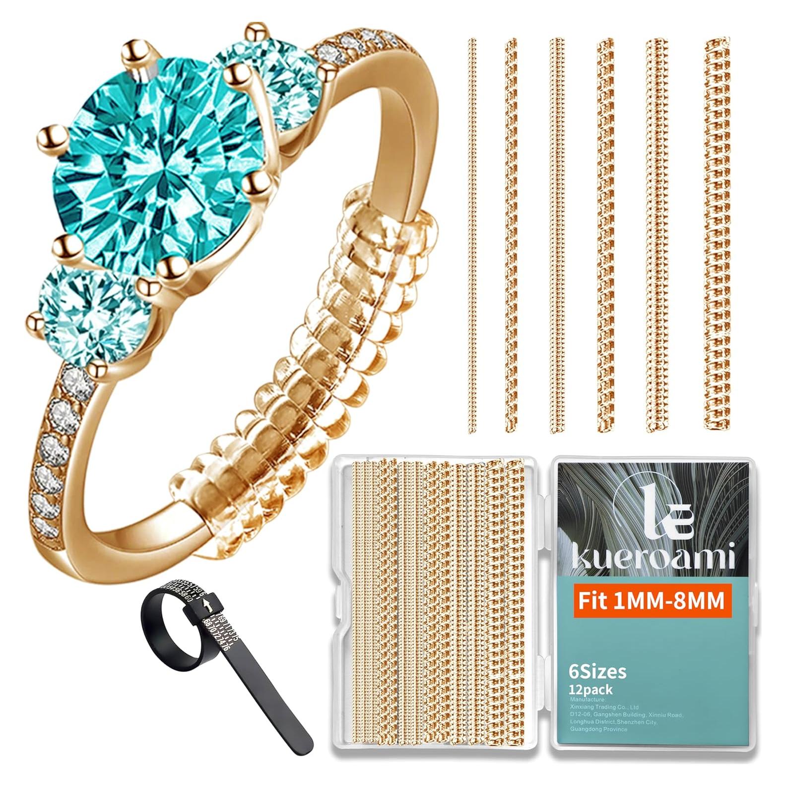 Ajustador de Tamaño de Anillo Kueroami - 12 Piezas Dorado