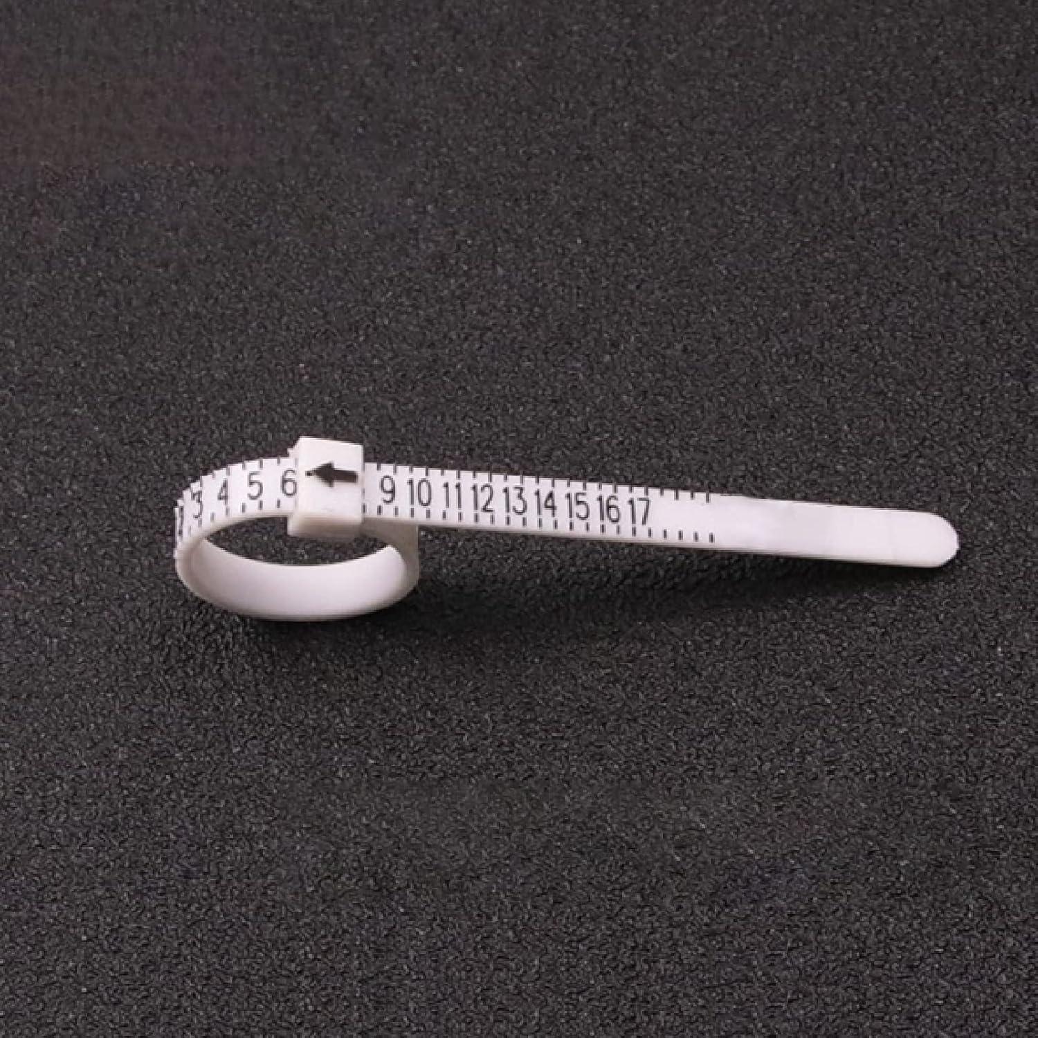 Ring Sizer Measuring Reusable Finger Size Gauge Measure Tool Jewelry Sizing Tool 1-17 USA Rings Size Black