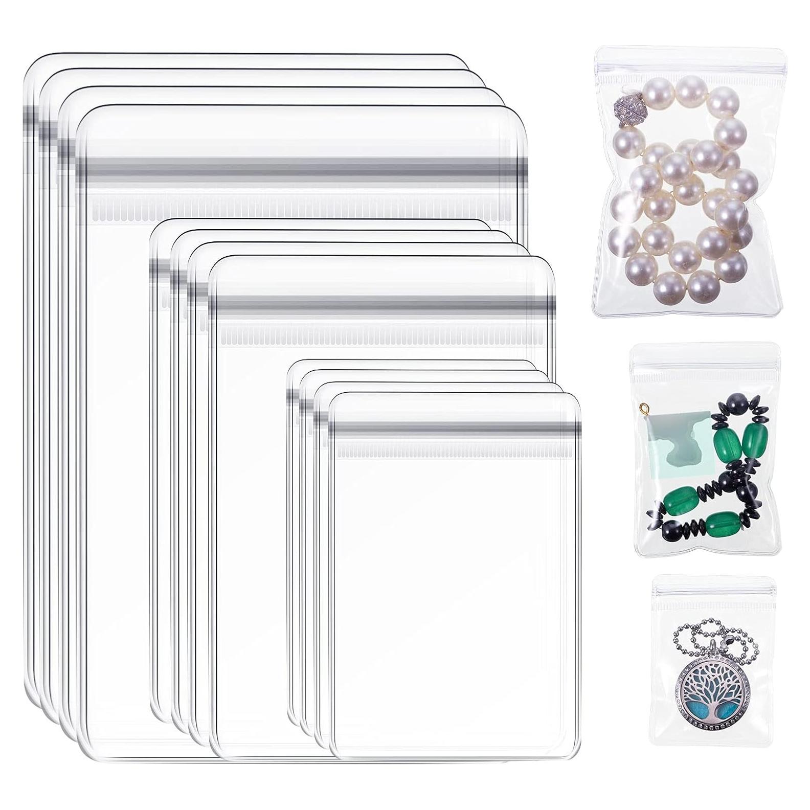 Bolsas de Joyería Clabby Transparentes 120 Piezas 5x7cm 7x10cm 9x13cm
