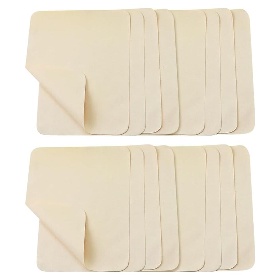 Paño de Chamois UUYYEO 20 Pcs 10x10 cm para Limpieza