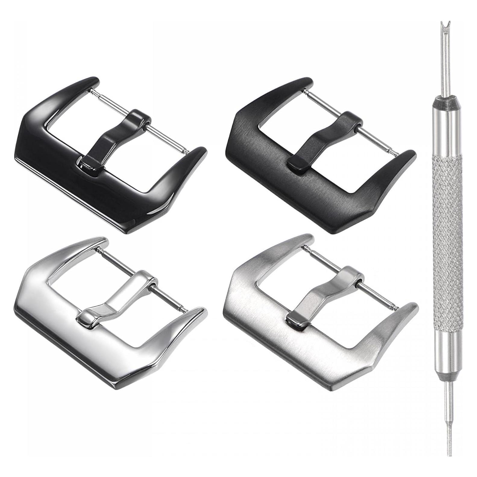 Conjunto de Hebillas de Correa de Reloj uxcell 26mm Acero Inoxidable