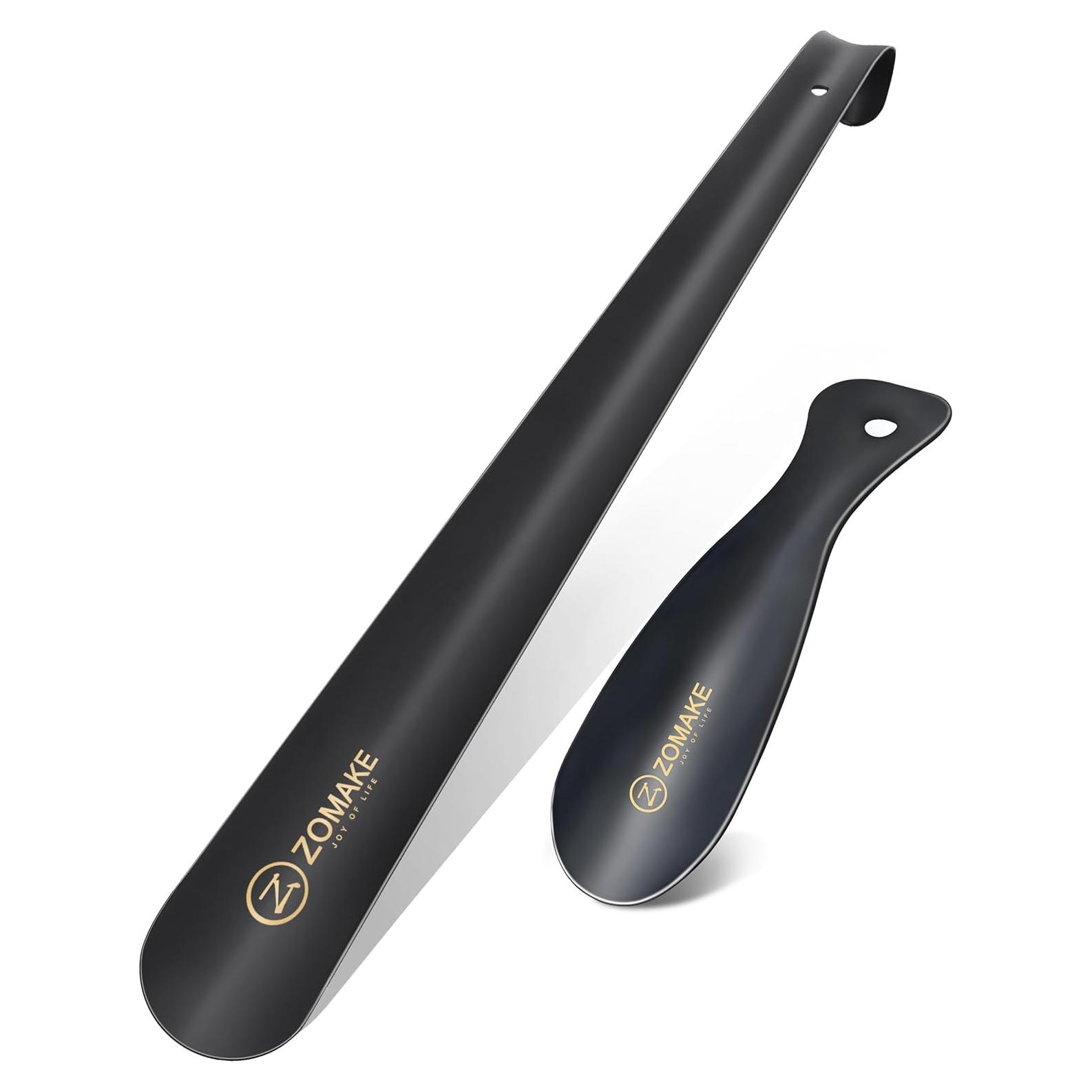 Cuerno de Zapato ZOMAKE Mango Largo 41.91 cm Metal Negro