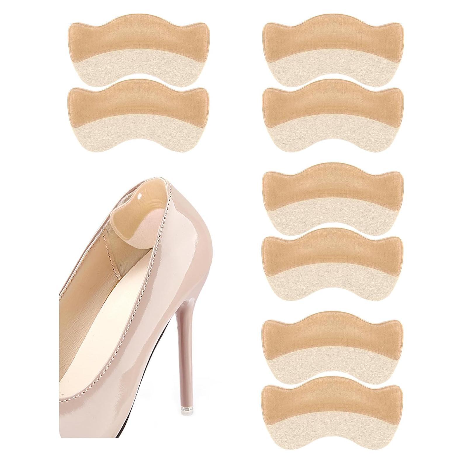 Almohadillas de Gel para Talón HiRui - 4 Pares Beige