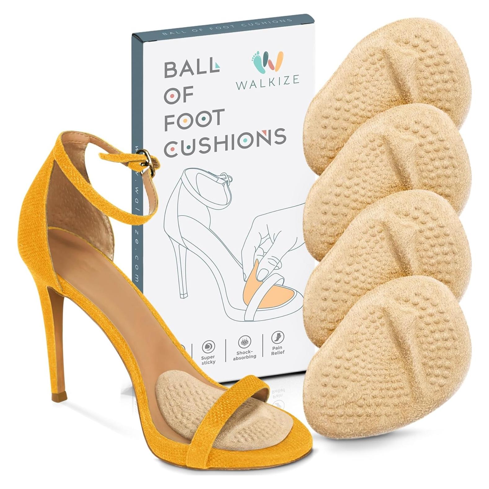 Almohadillas Metatarsales Walkize para Mujeres - 2 Pares Beige