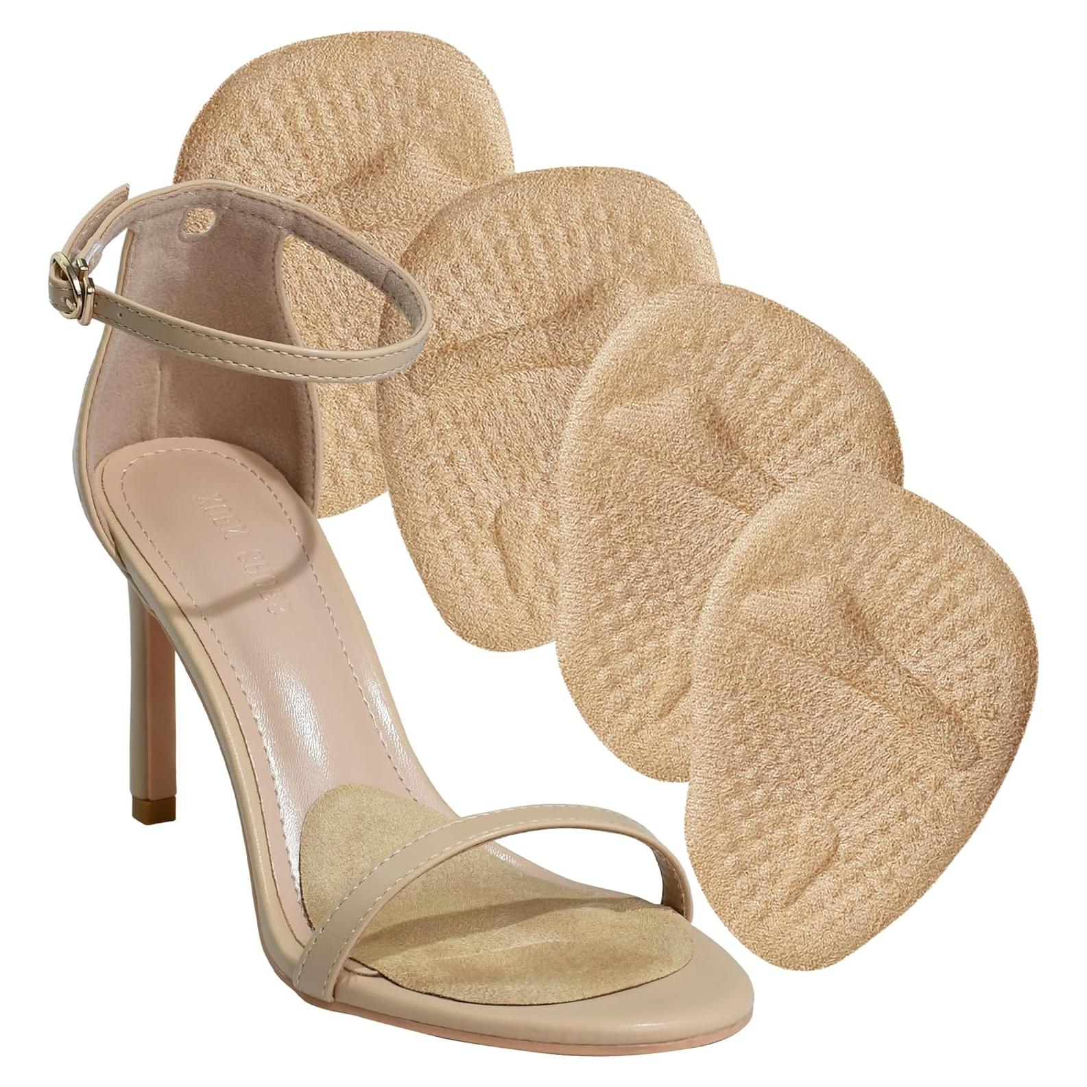 Almohadillas Metatarsales HiRui - 2 Pares Beige Antideslizantes