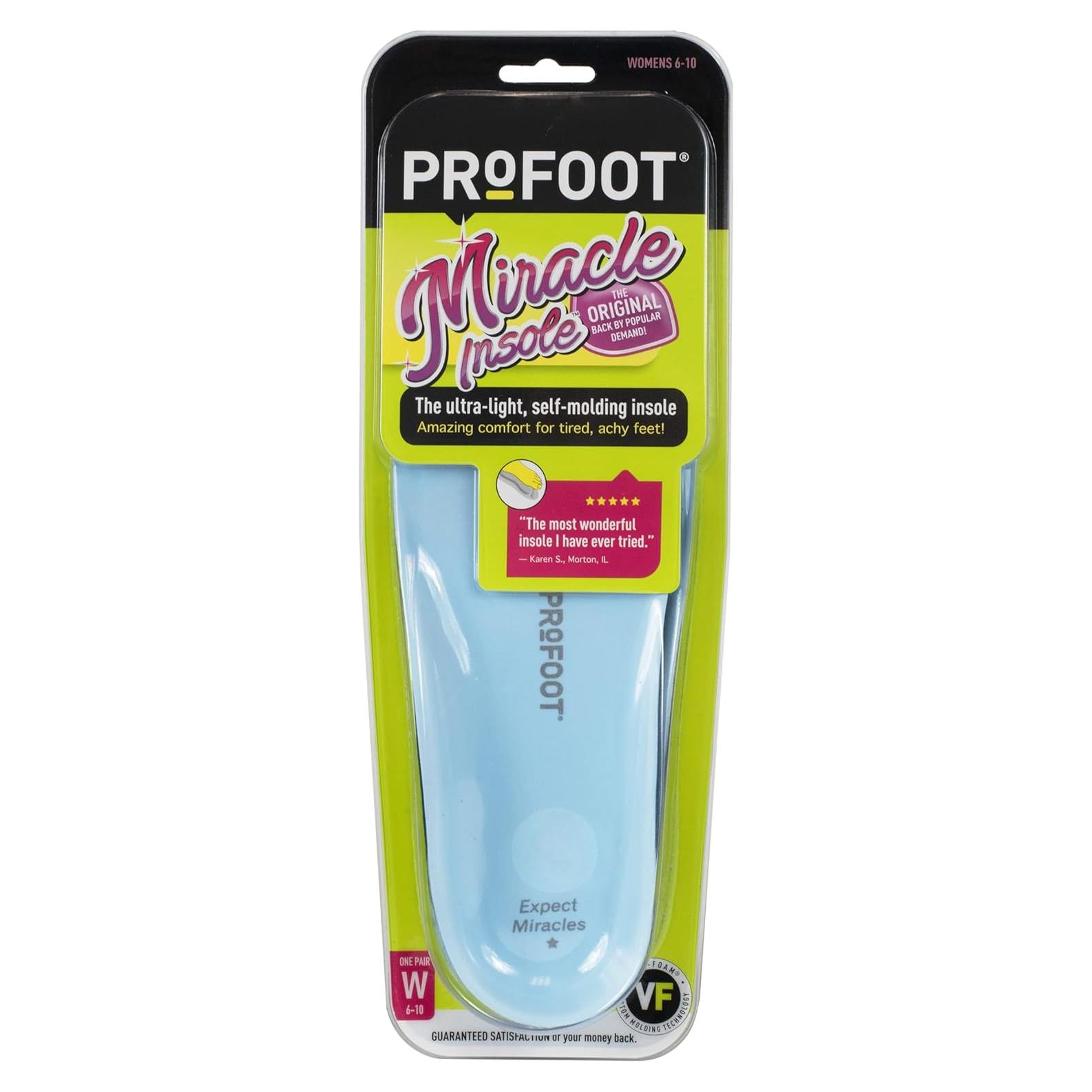 Plantillas Milagrosas ProFoot para Mujeres 36-40, Alivio Dolor