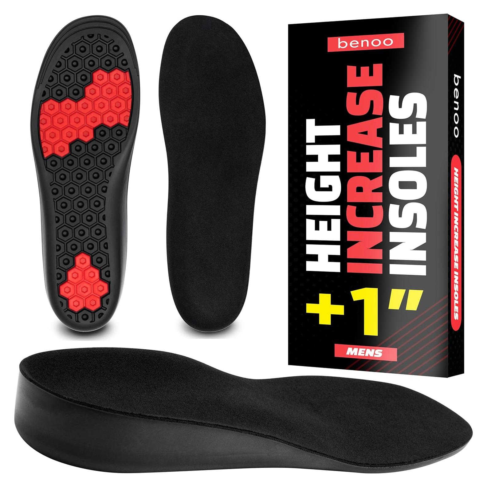 Plantillas Aumentadoras de Altura Benoo para Hombres 2.54 cm