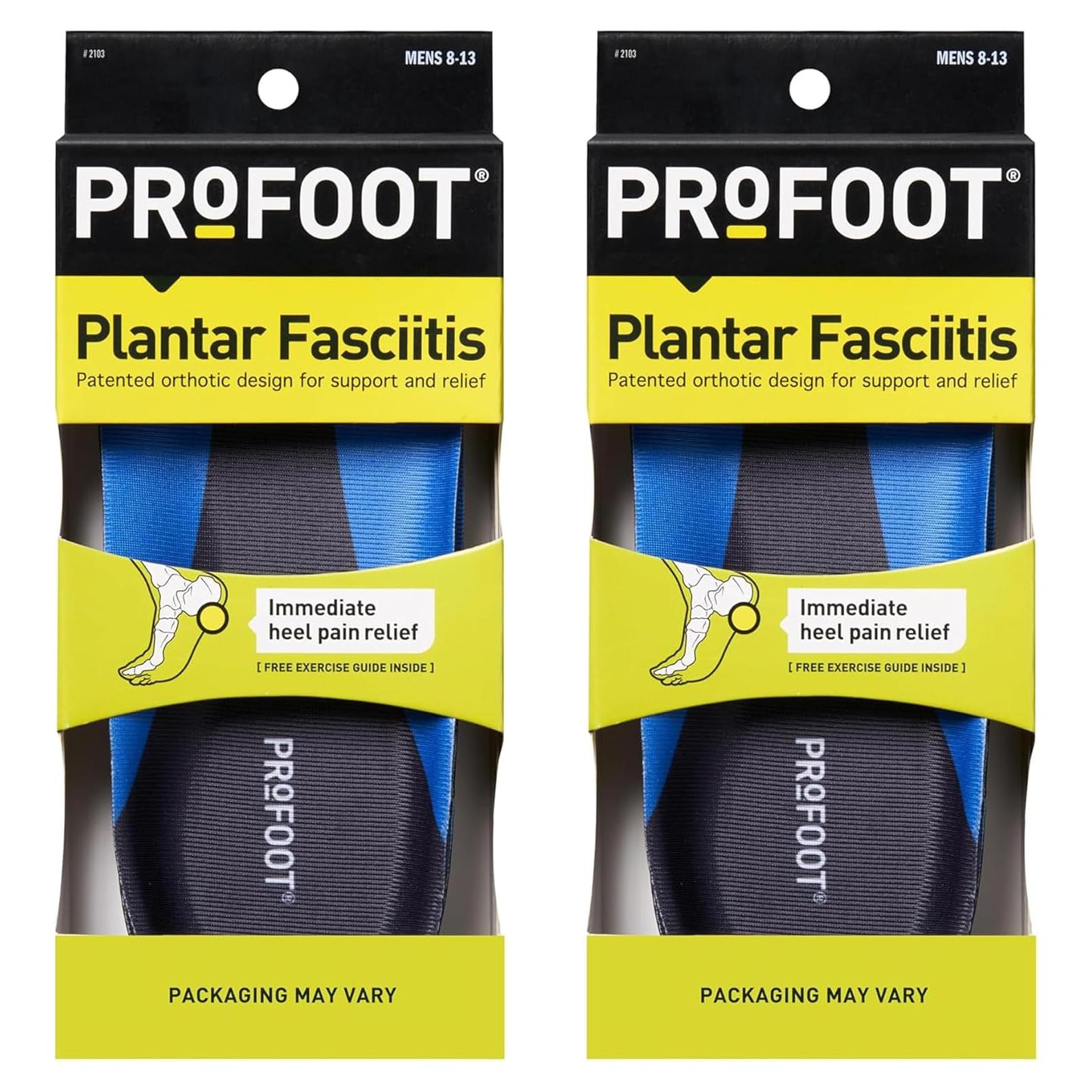 Plantillas ortopédicas PROFOOT para fascitis plantar, 2 pares