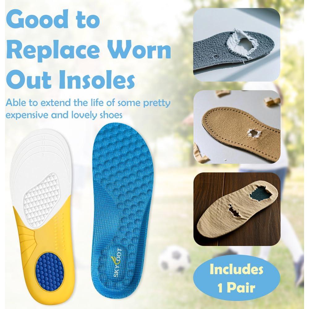 Plantillas Skyfoot para Niños 9-12.5, Transpirables y Ajustables