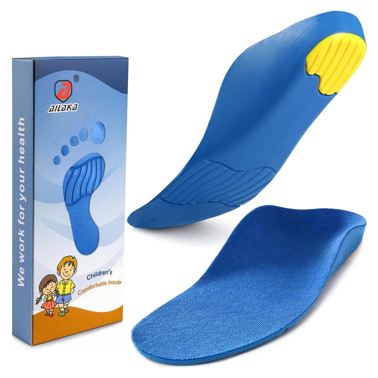 Plantillas ortopédicas Ailaka para niños 5-7 M US Azul