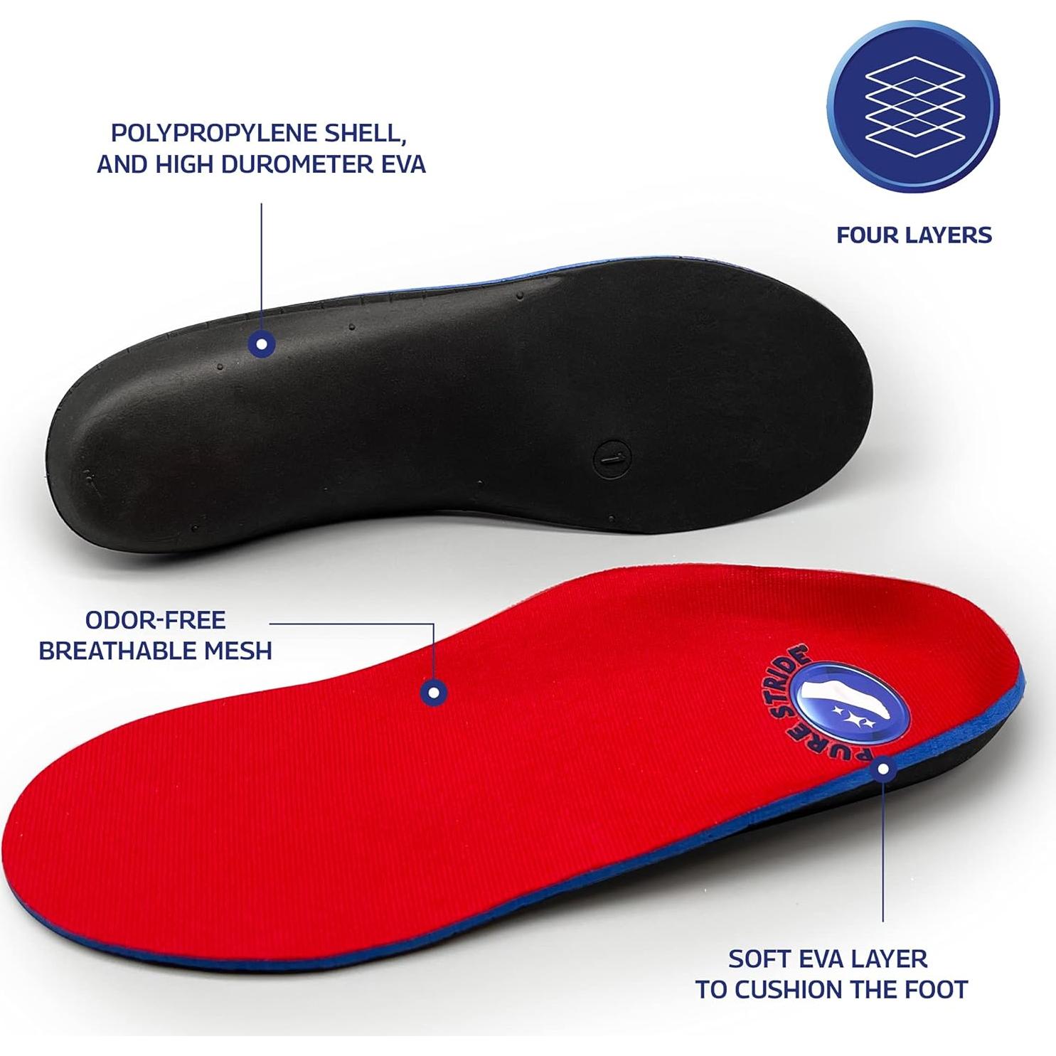 Plantillas Ortopédicas Pure Stride - Alivio Fascitis Plantar