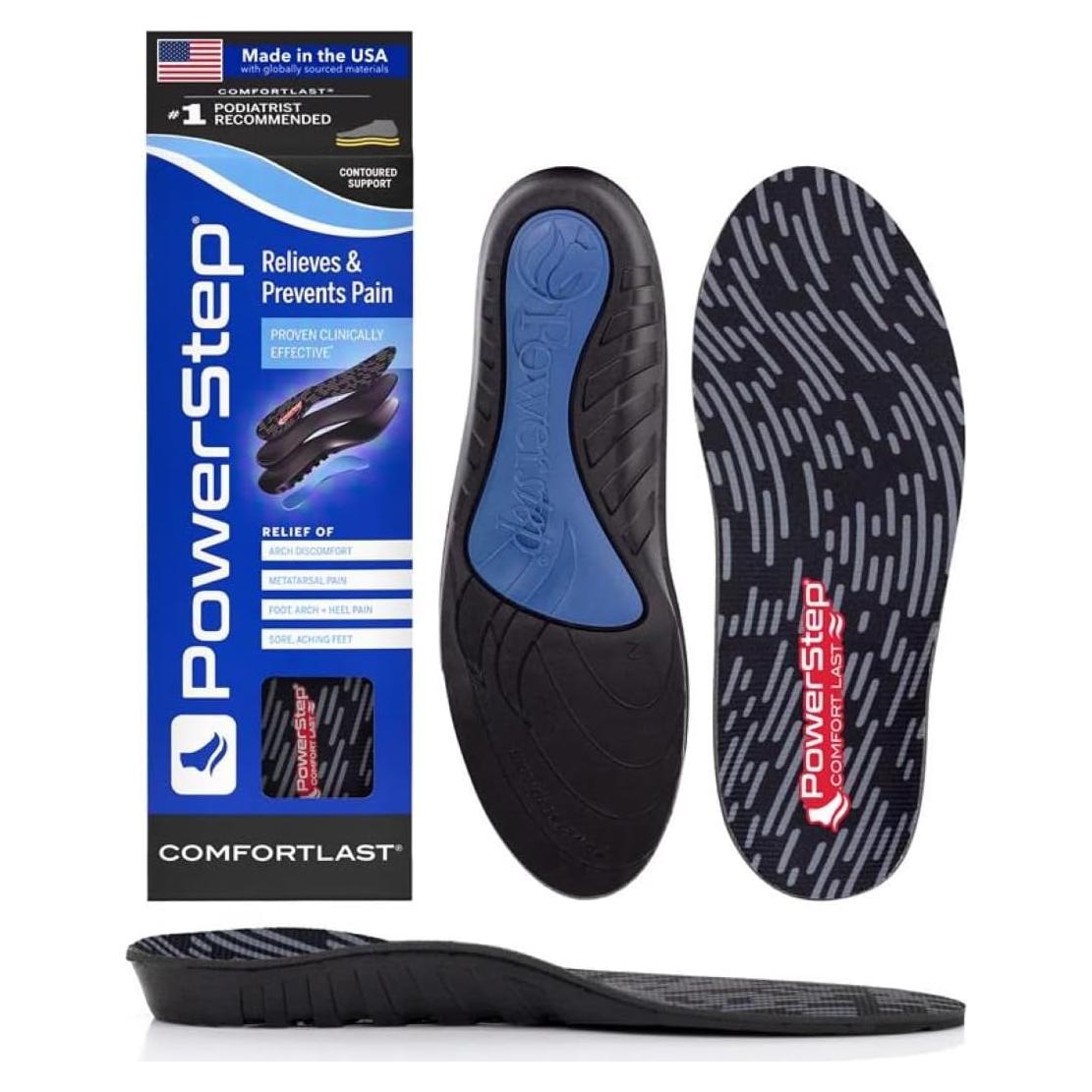 Plantillas PowerStep ComfortLast Gel Amortiguadoras Unisex