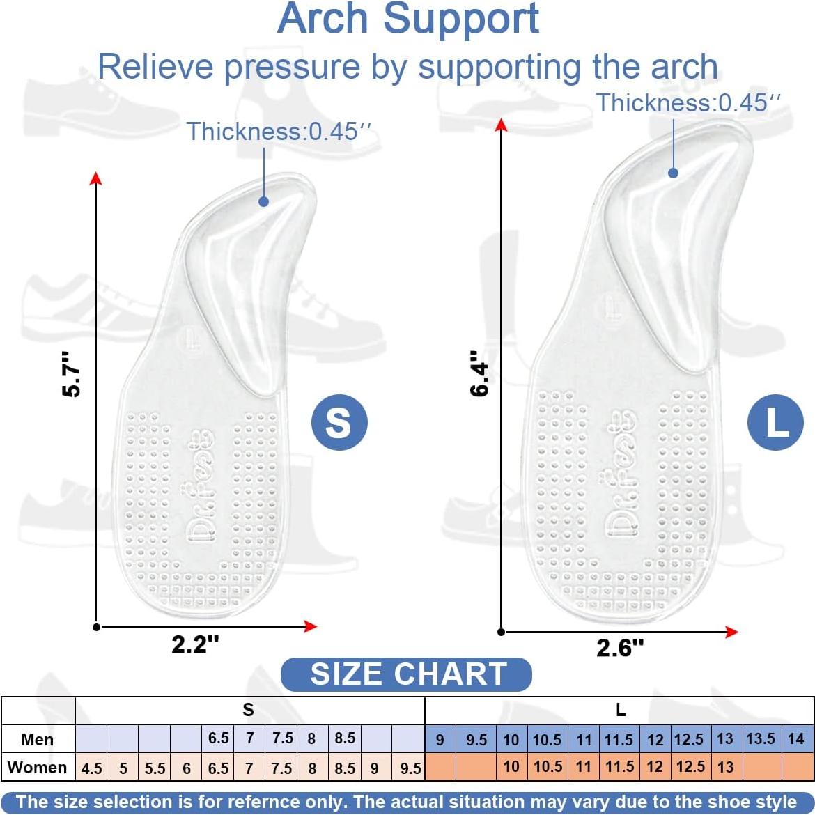 Plantillas de Soporte Arqueado Dr.Foot para Alivio de Dolor