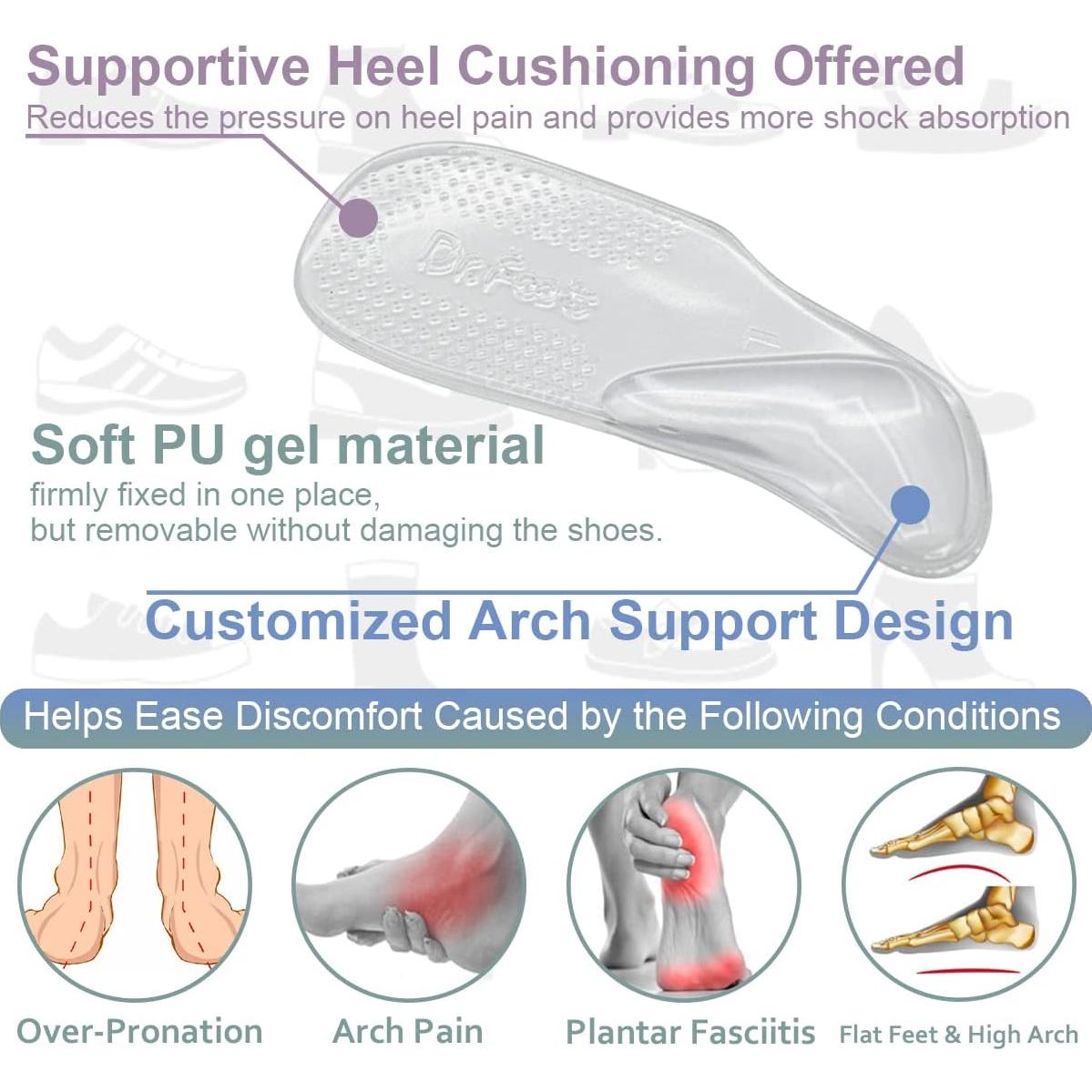 Plantillas de Soporte Arqueado Dr.Foot para Alivio de Dolor