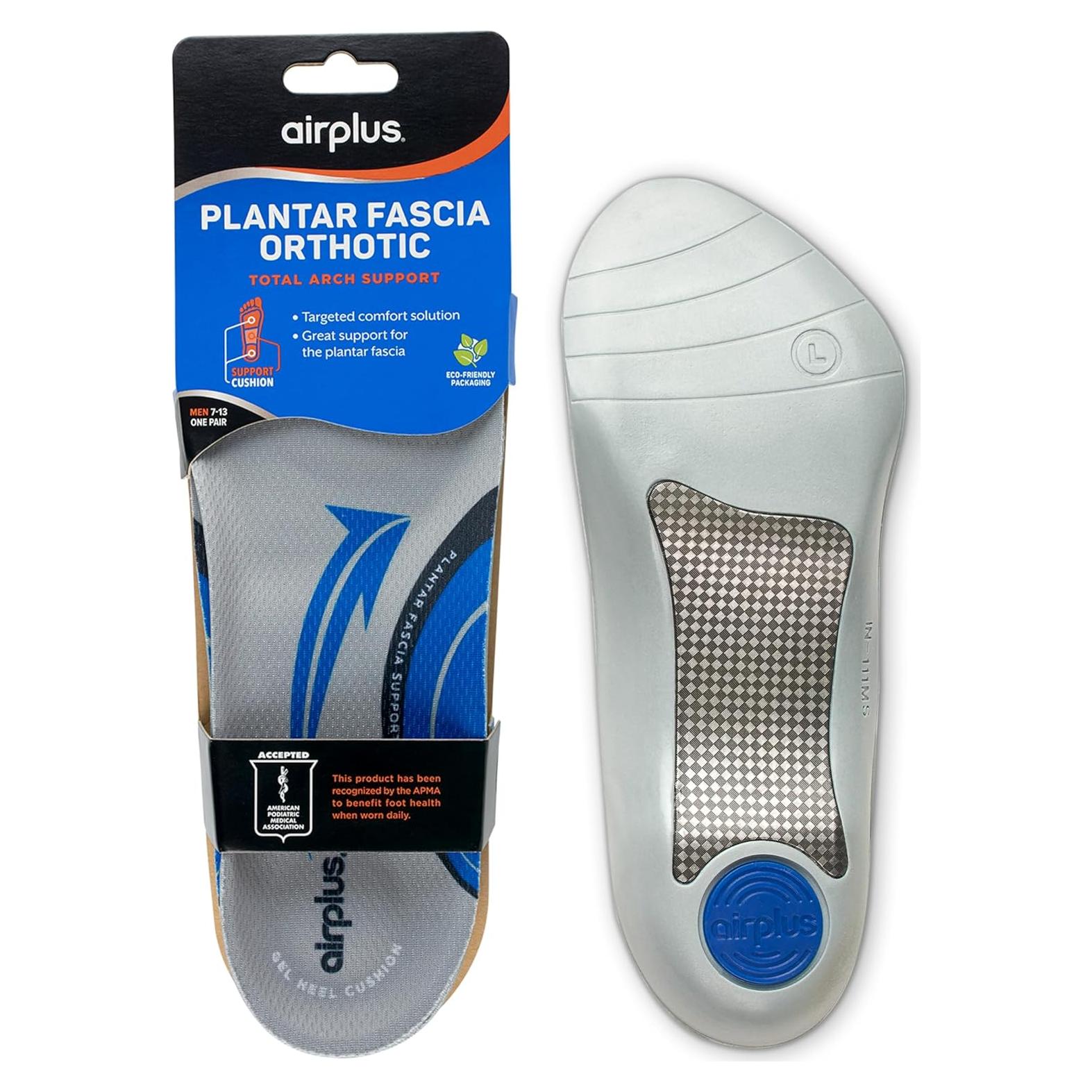 Plantillas Ortopédicas Airplus 3/4 para Fascitis Plantar - Gel