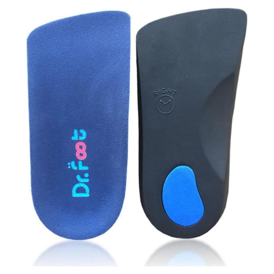 Plantillas ortopédicas Dr. Foot 3/4 para pies planos y dolor