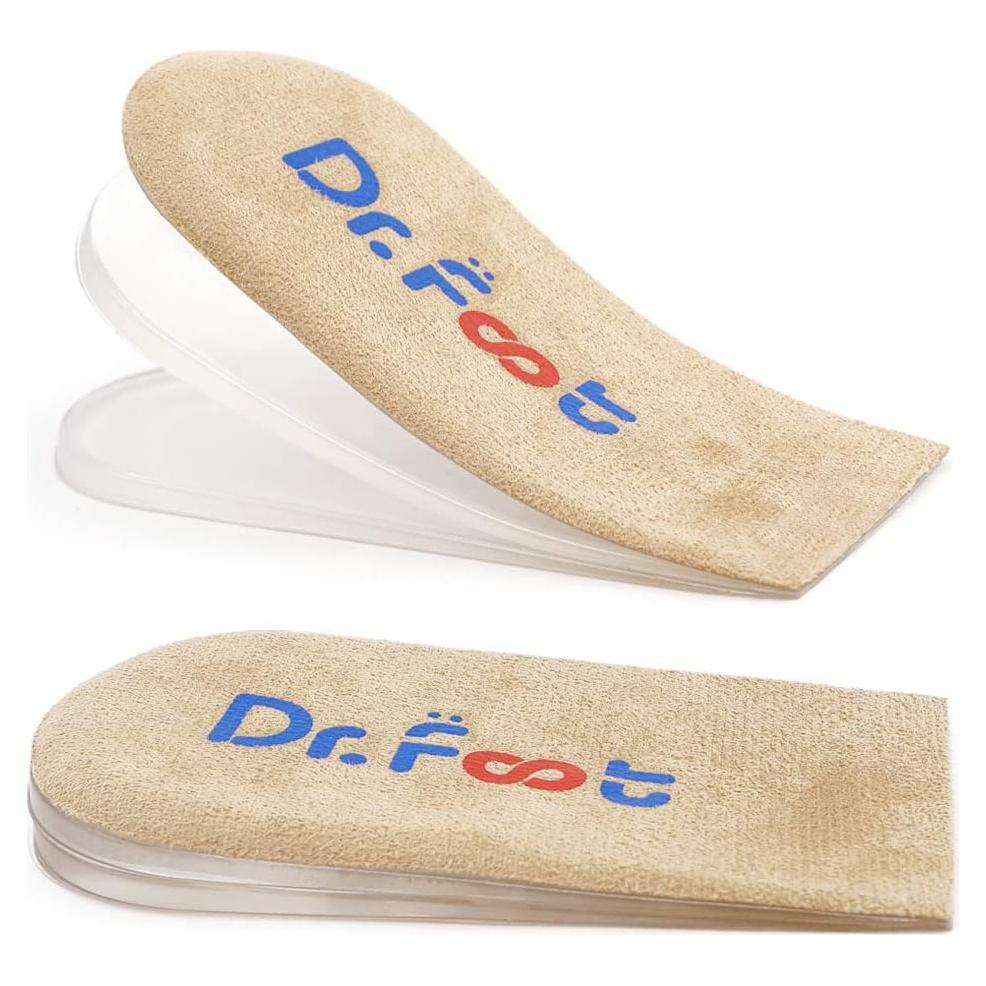 Inserts Elevadores de Talón Ajustables Dr.Foot 3 Capas Beige