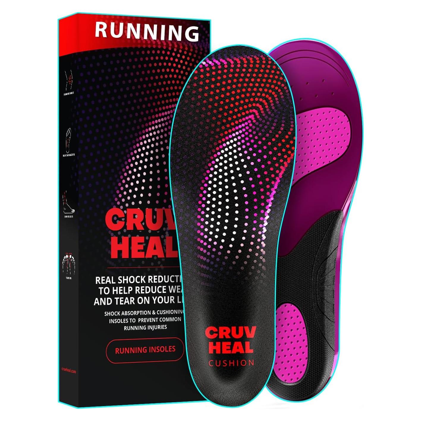 Plantillas de Gel CRUVHEAL para Correr Unisex - Tamaño M