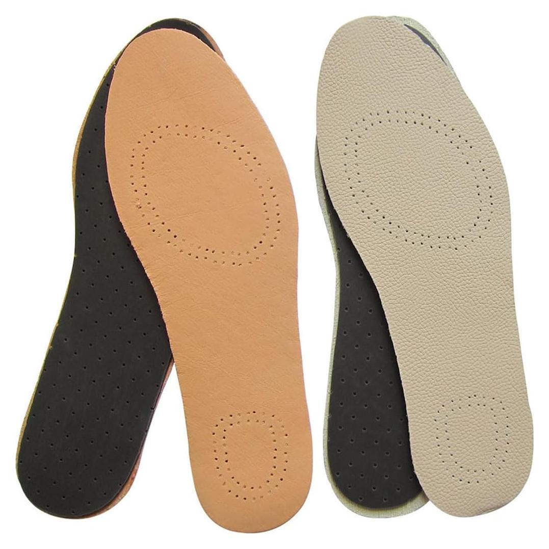 Plantillas de Cuero Bellcon para Mujeres 6-7 M US Marrón y Beige
