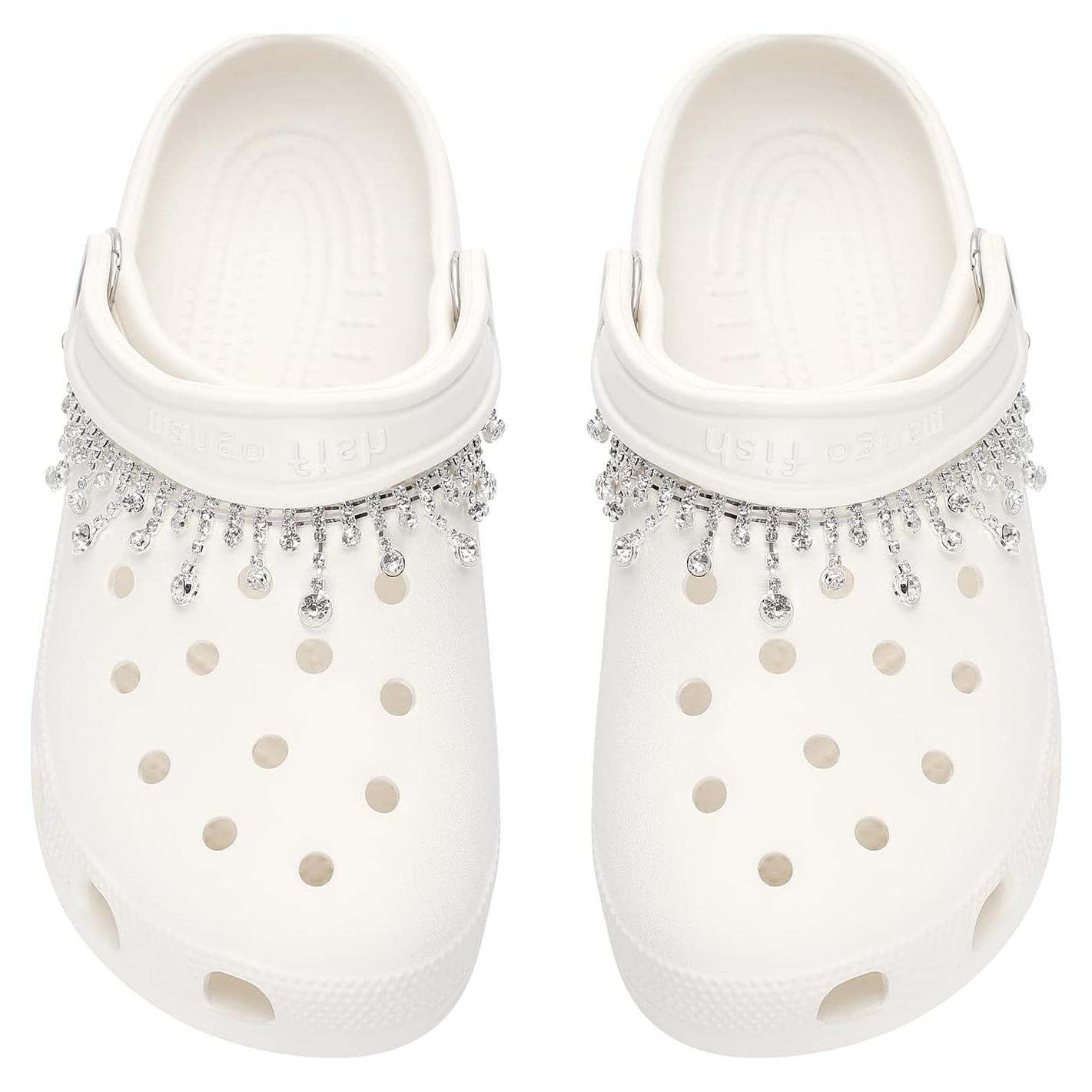 Cadenas de Zapatos Bling Bellaqueo para Niñas - Borlas Plateadas