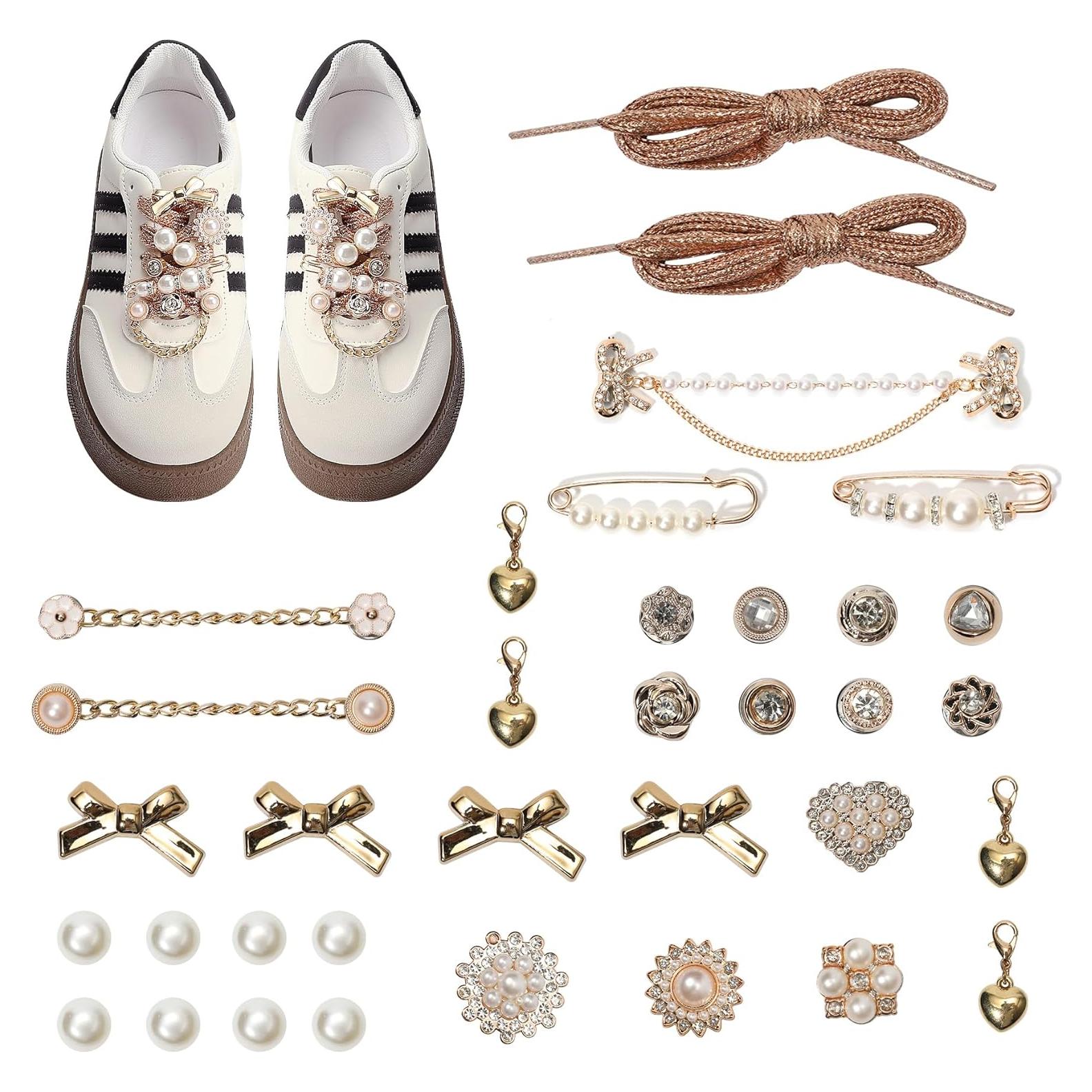 Kit de Encantos para Zapatillas Niñas 34 Piezas - DIY