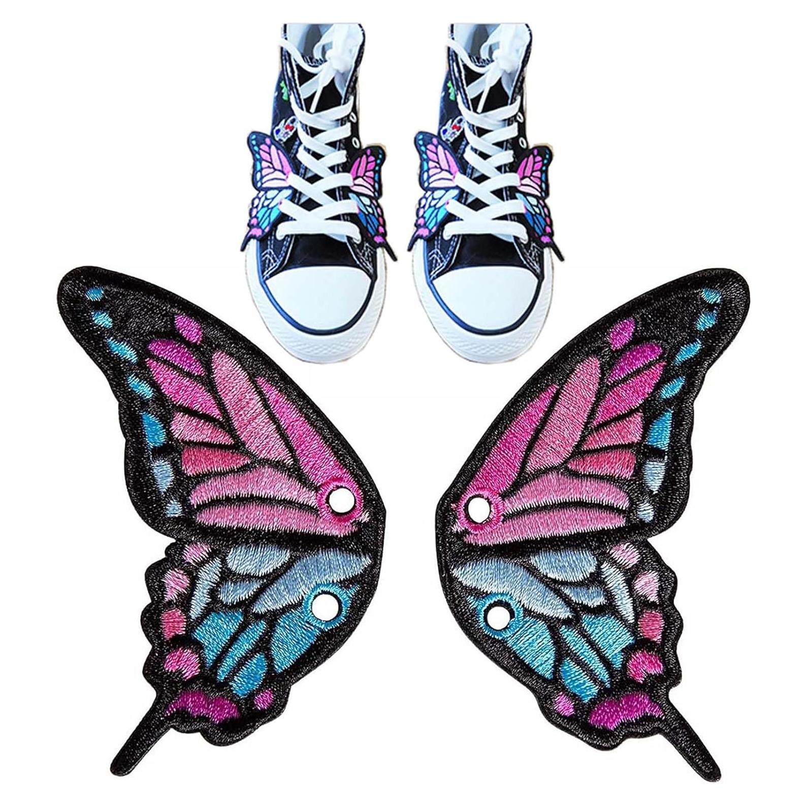 Encantos de Zapato de Mariposa Lospfo - Rosa, Set de 1 Par