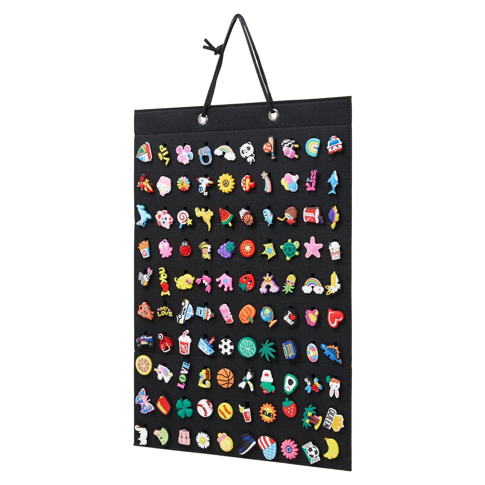 Organizador de Charms para Zapatos HUHYNN - Soporte Pared 100 Agujeros