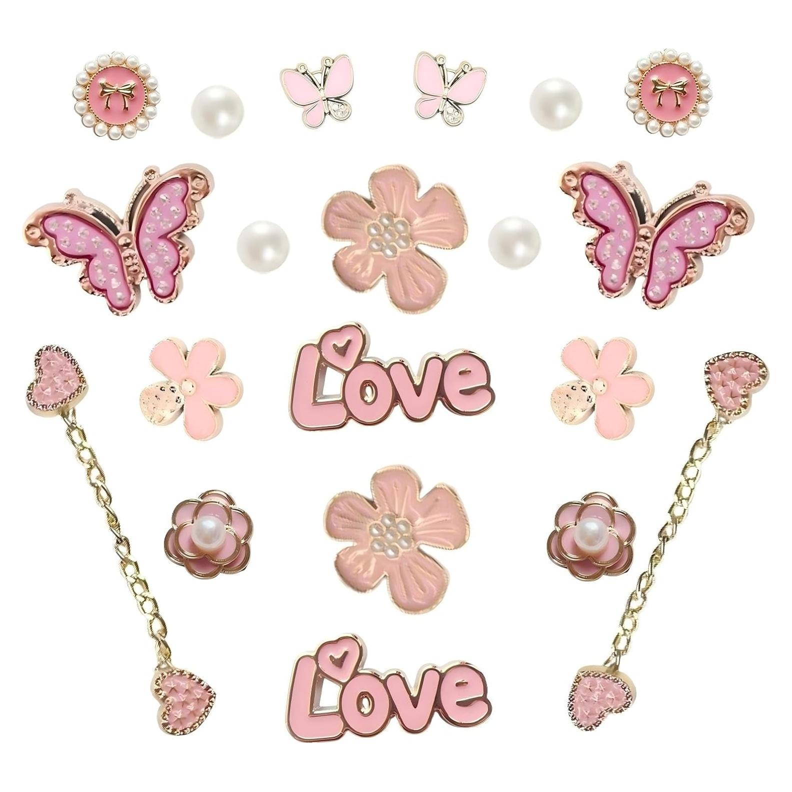 Encantos de Zapatos Brillantes YMO - 20 Piezas Decorativas