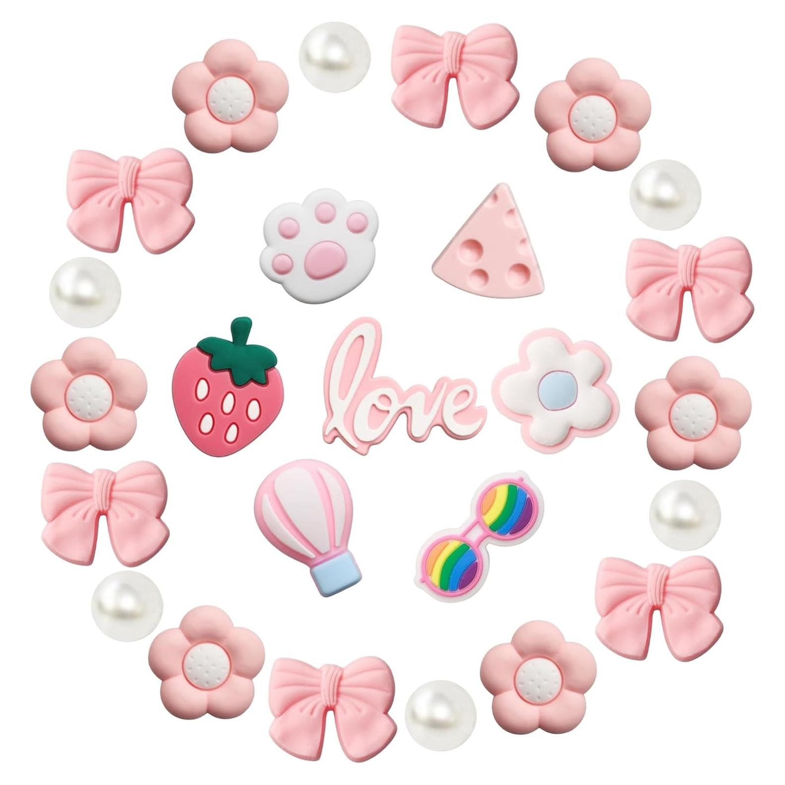 Encantadores de Zapatos para Niñas y Mujeres - 25 Piezas DIY Coloridos