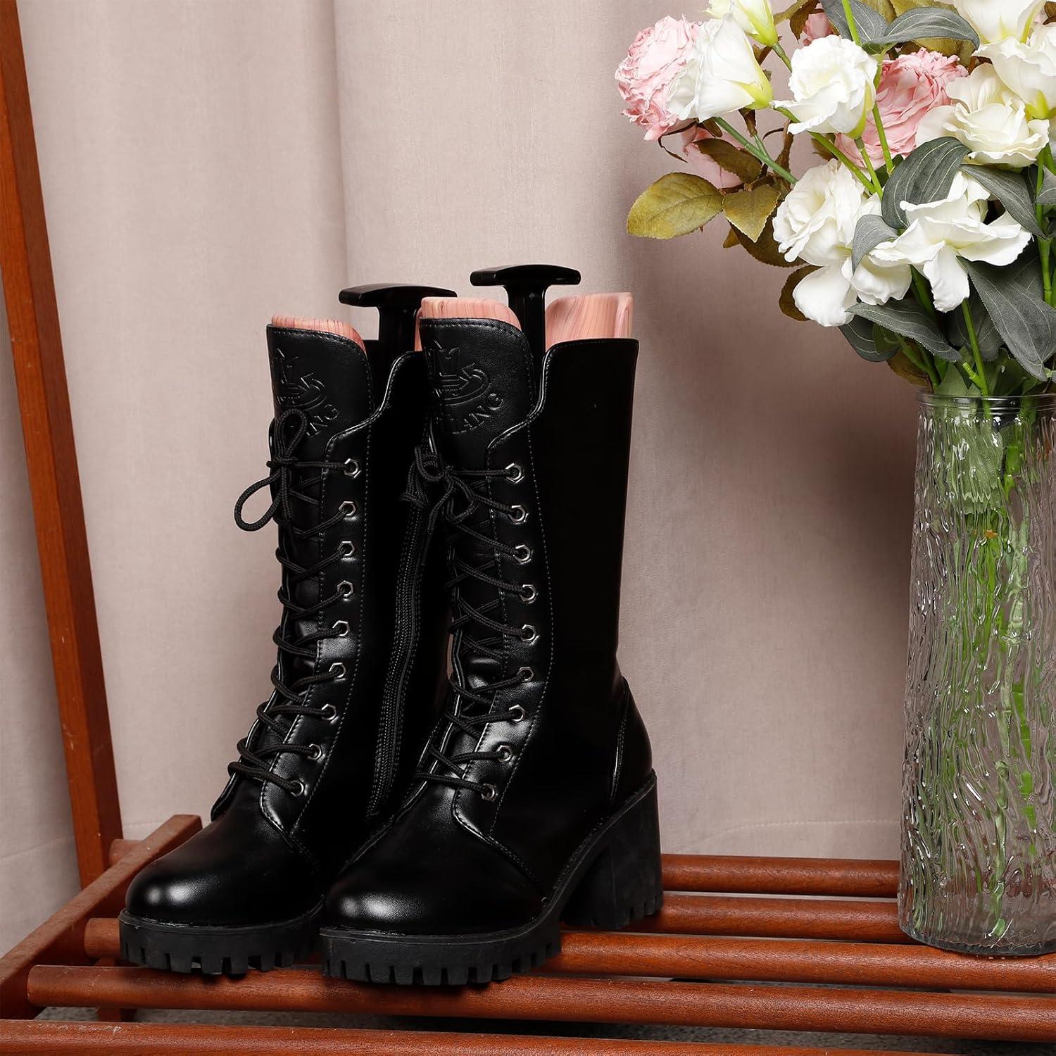 Soporte para Botas de Media Pantorrilla de Cedro Rojo - Unisex