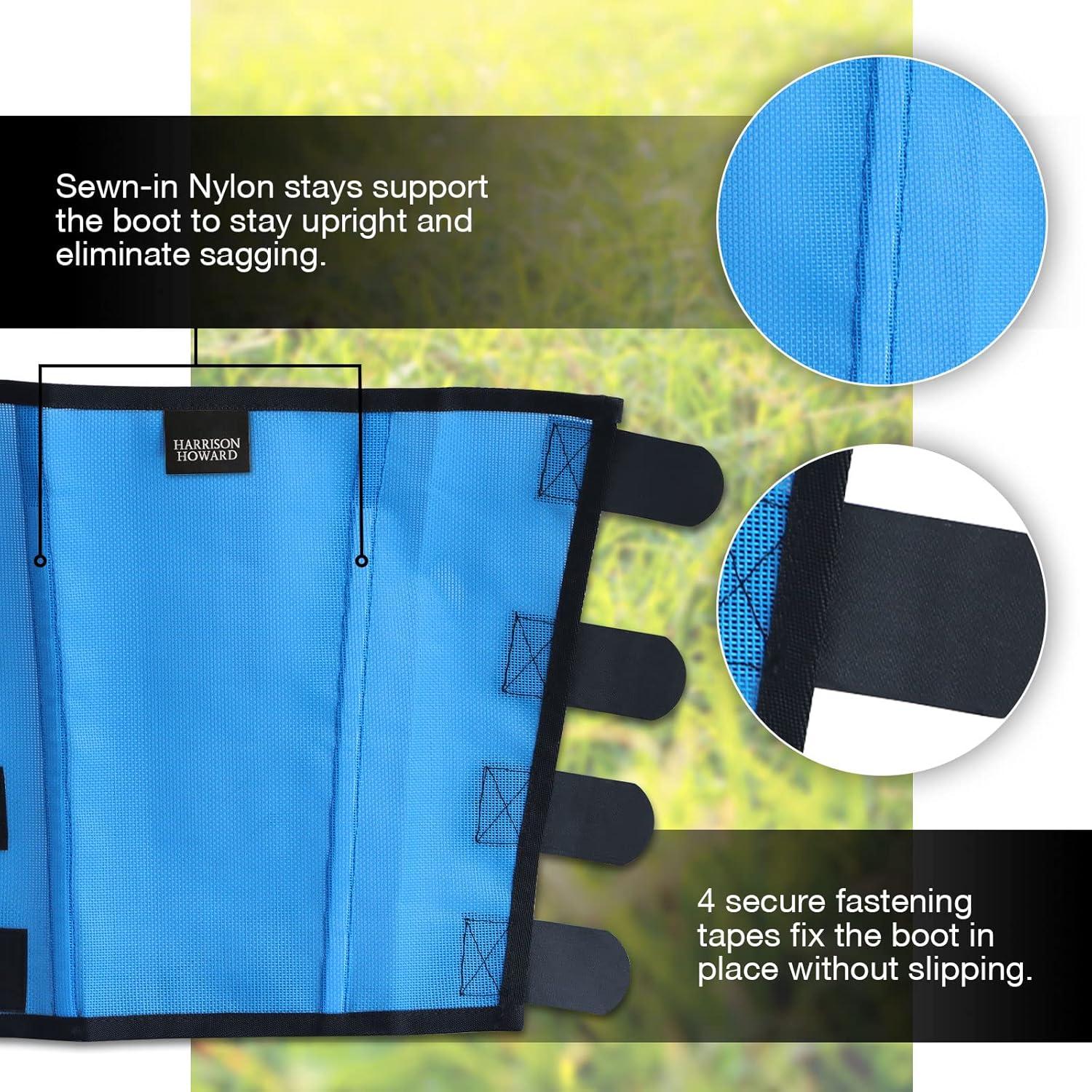 Botas de Mosca Harrison Howard Medianas Azul Cielo UV 4 Piezas