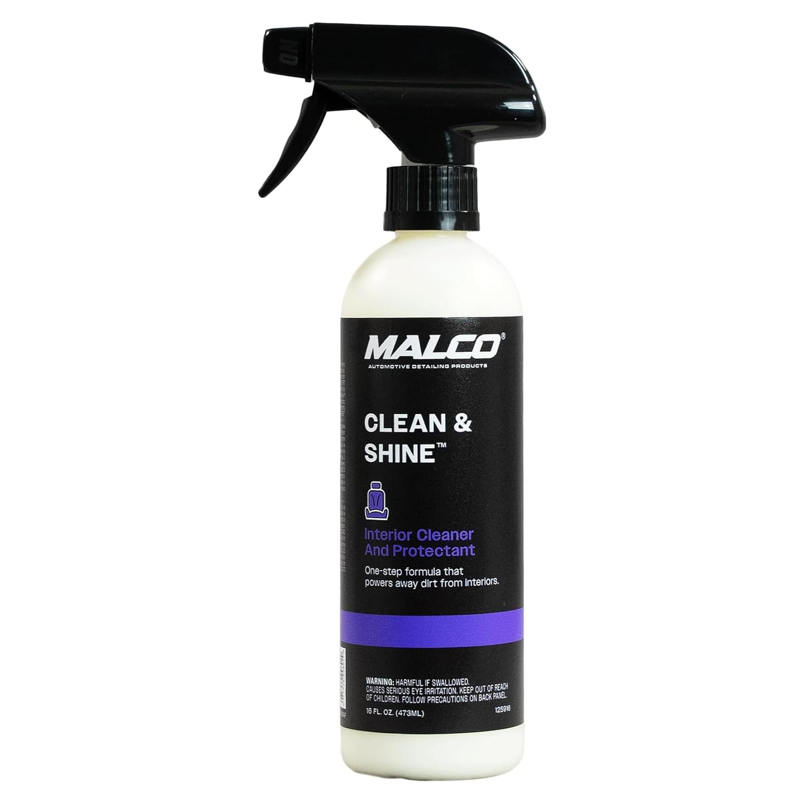 Limpiador y abrillantador Malco Clean & Shine 473 ml - Interior auto