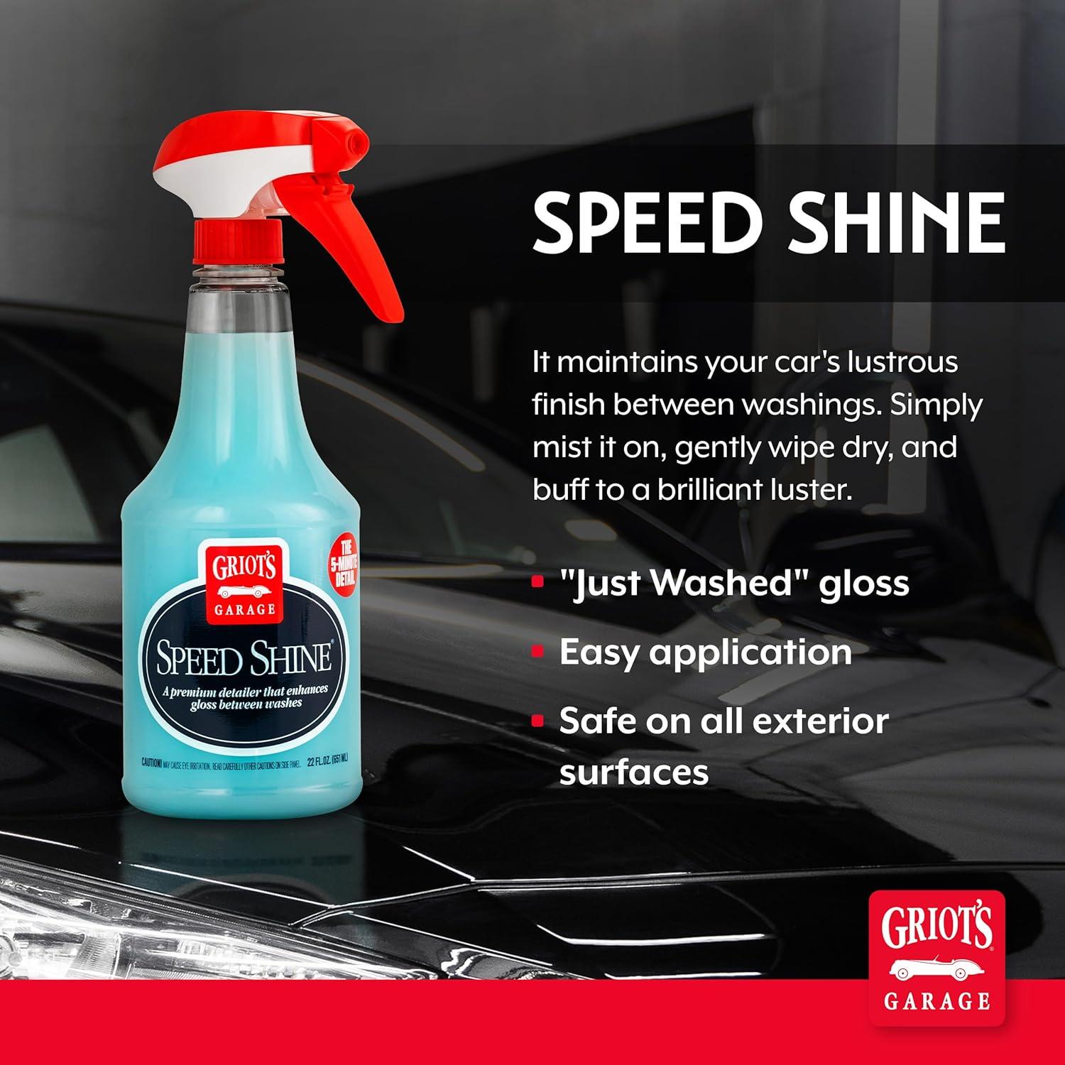Griot's Garage Speed Shine 650 ml - Detallador Rápido para Autos