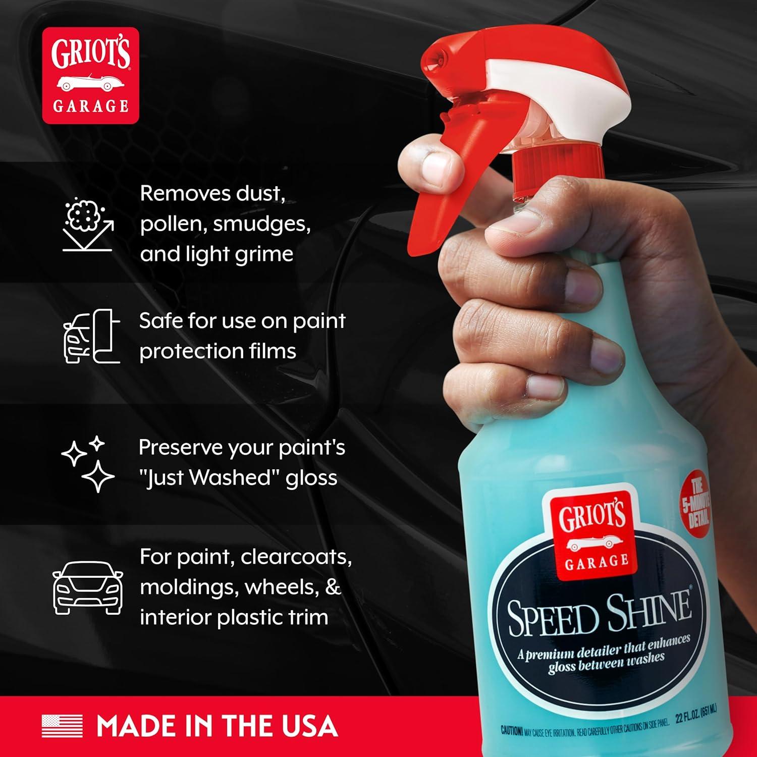 Griot's Garage Speed Shine 650 ml - Detallador Rápido para Autos