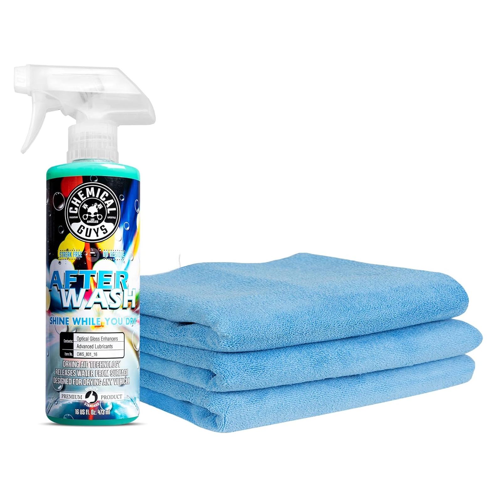 Chemical Guys After Wash 473 ml + 3 Toallas Microfibra 61x41 cm