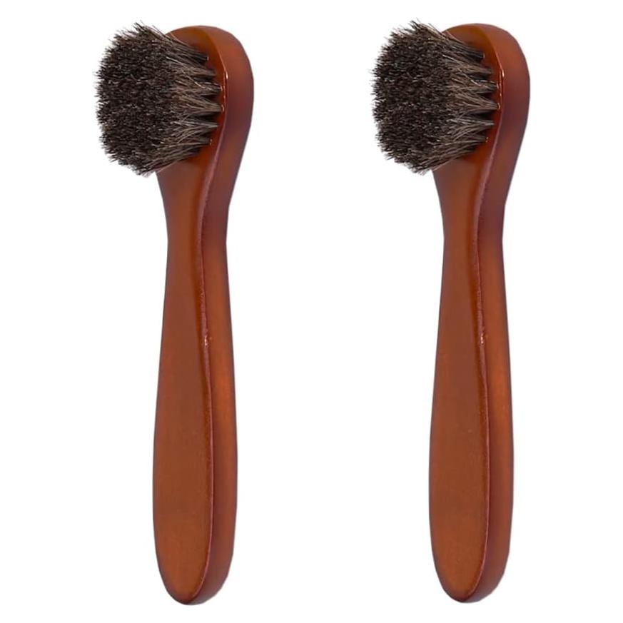 Cepillos de Pulido de Caballo ccHuDE - 2 Pcs para Zapatos