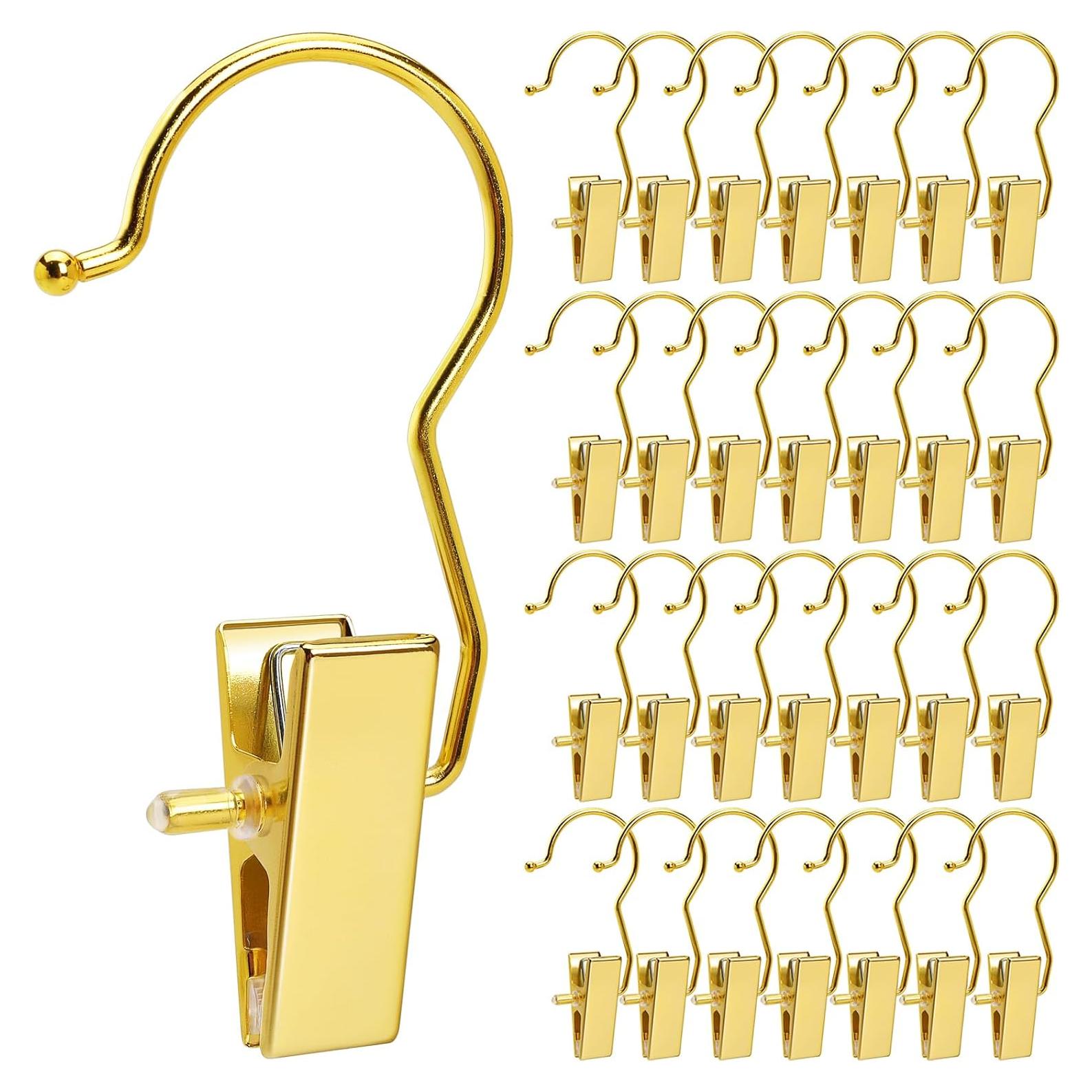 Ganchos para botas dorados Amber Home 24 piezas portátiles