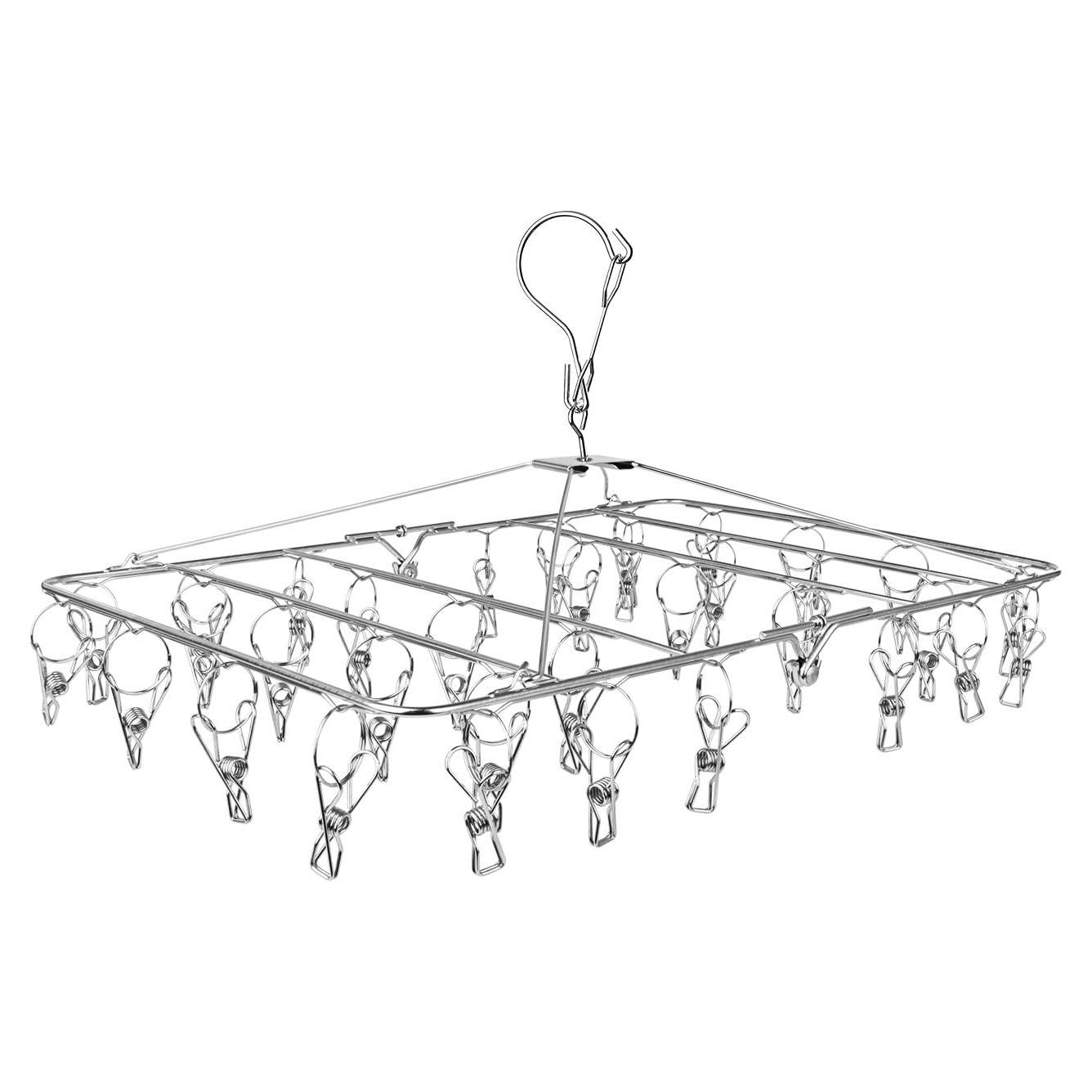 Estructura de Secado Fayleeko 52 Clips Acero Inoxidable Plegable