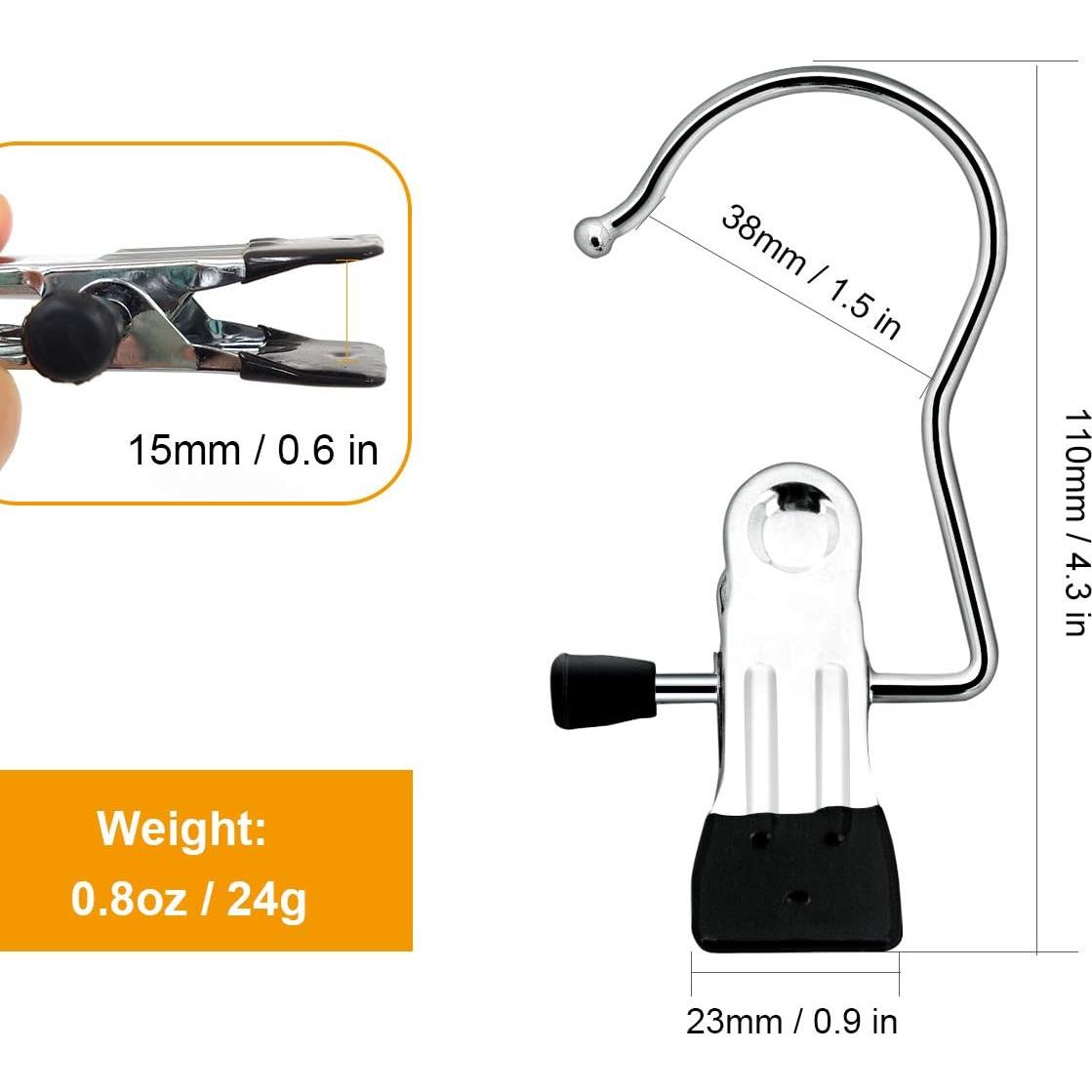 Ganchos de Colgar Coideal para Lavandería, 8 Pcs Acero Inoxidable